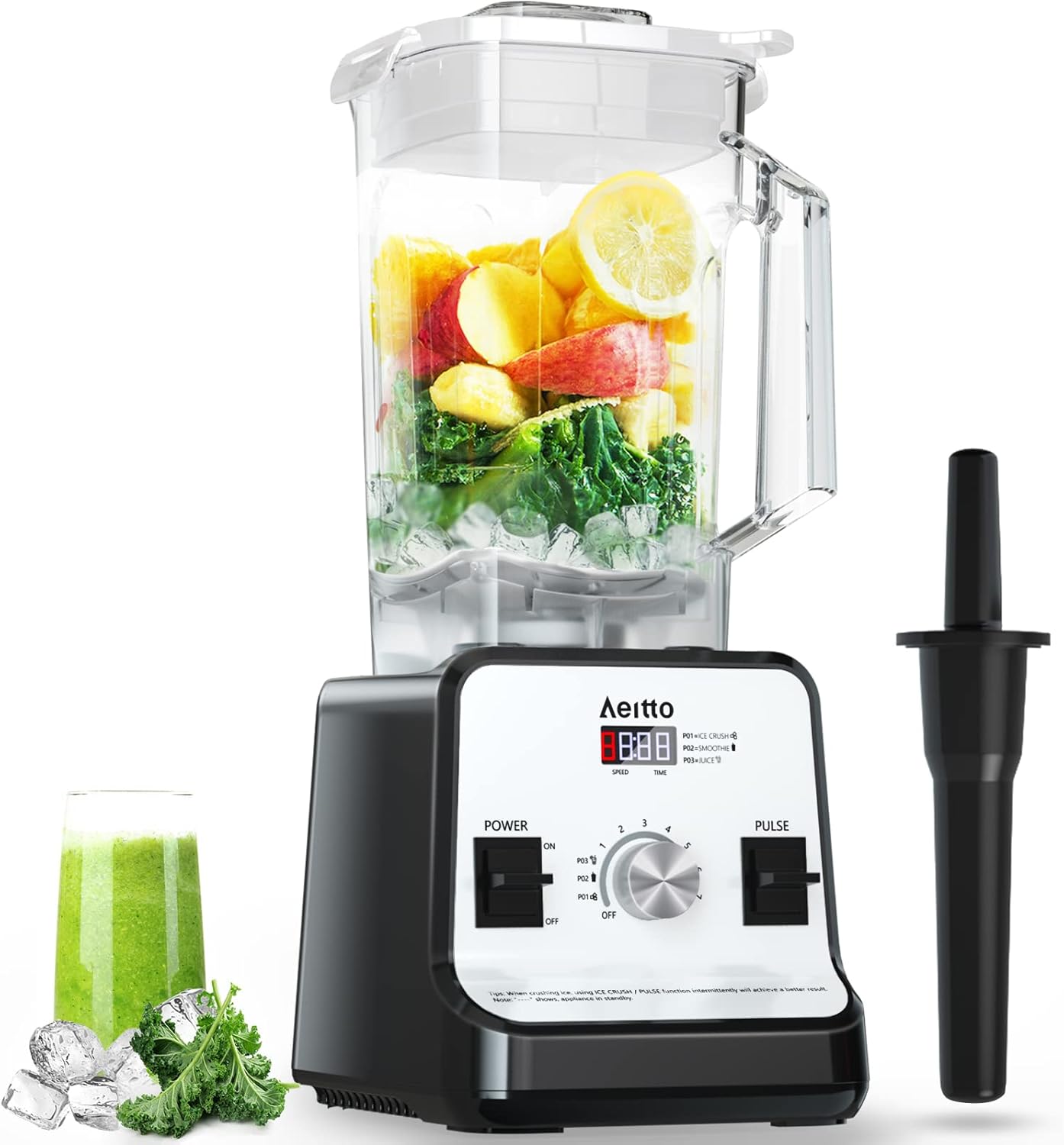 Aeitto Blender, Blenders for Kitchen with 1500-Watt Motor, 68 Oz Large Capacity,...