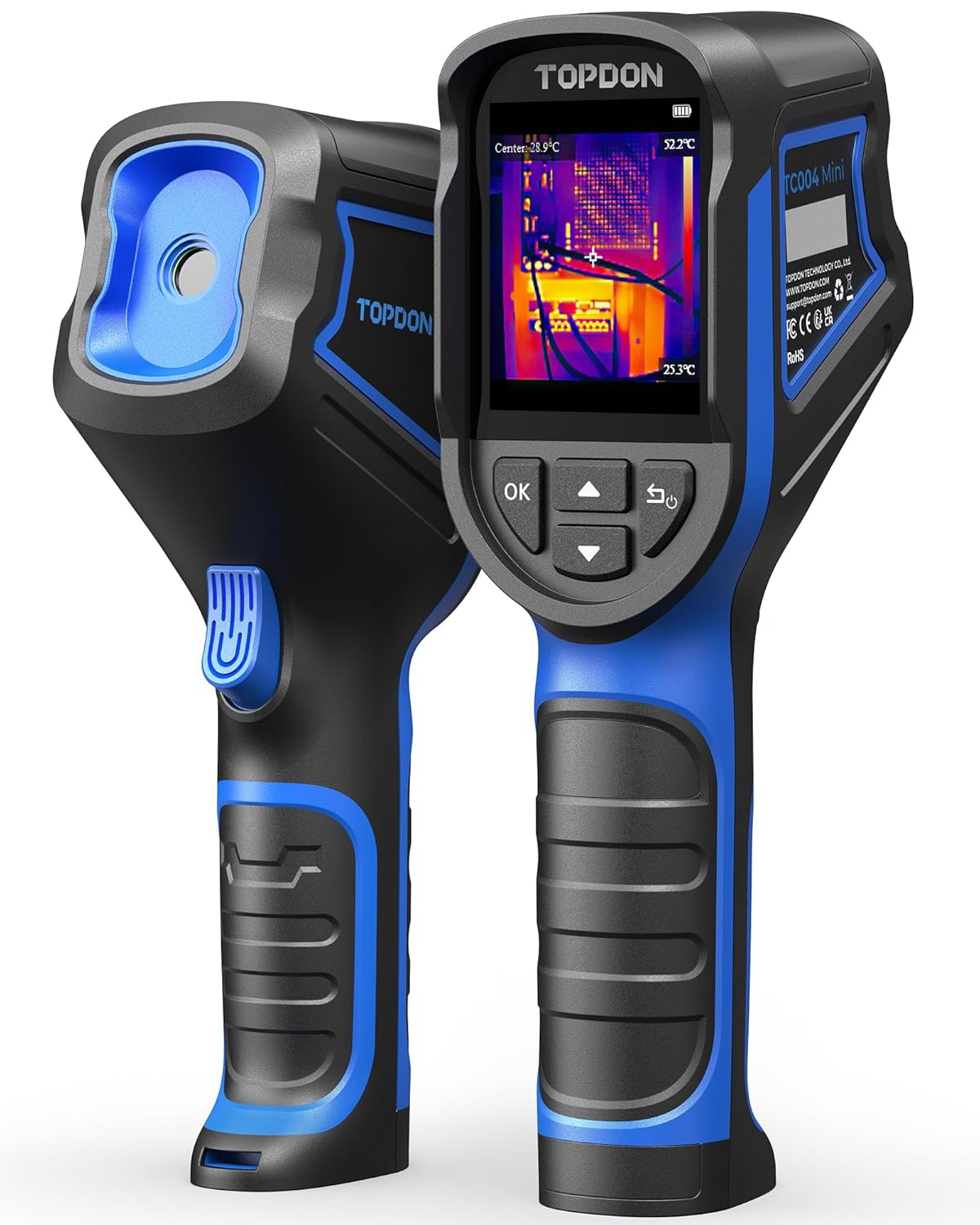 TOPDON TC004 Mini Handheld Thermal Imaging Camera, 240 x 240 TISR Resolution, -4...