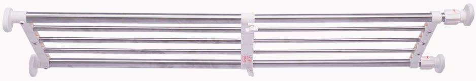 Hershii Tension Shelf Expandable Rod Closet System Heavy Duty Clothes Hanger Adj...