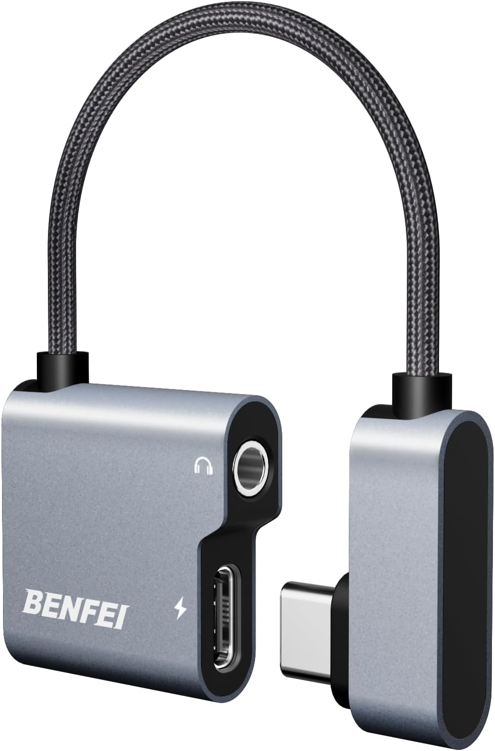 BENFEI USB C to Audio Jack Adapter with 60W Fast Charging, USB-C to 3.5mm Female...