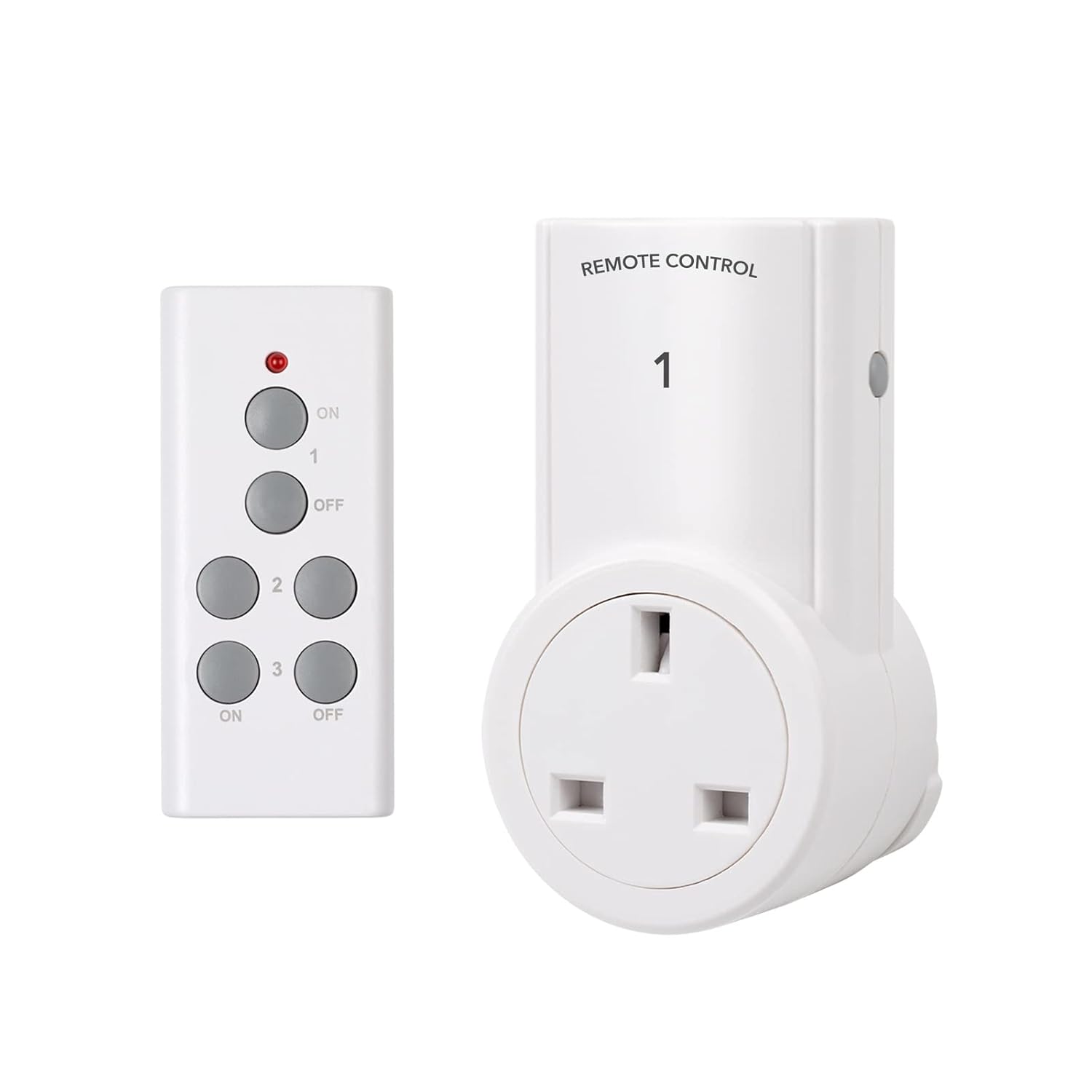 HBN Remote Control Plug Socket, 13A/3120W Wireless Light Switch 30M/100ft Operat...