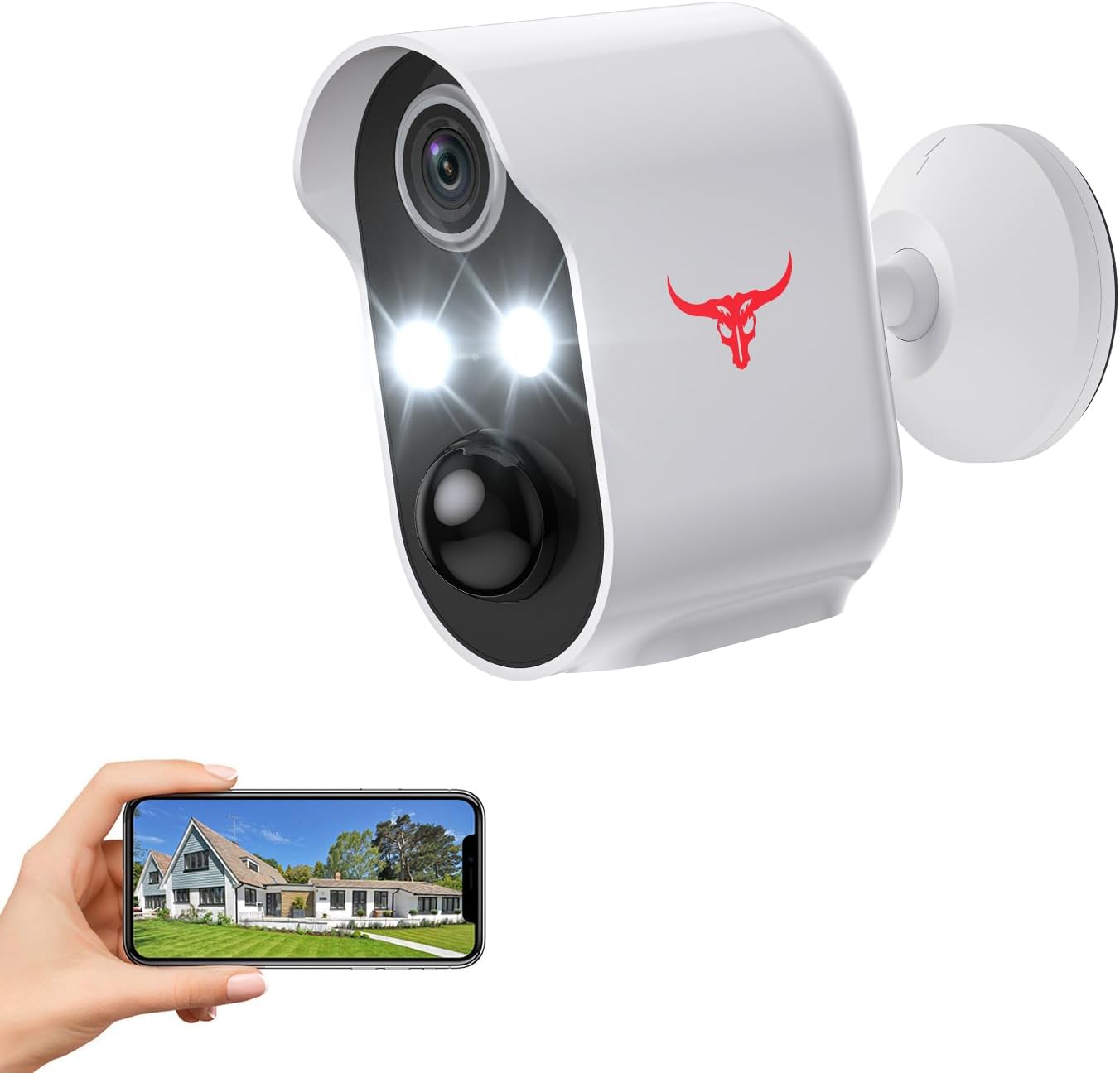 Outdoor Security Camera, Battery Powered Wireless...