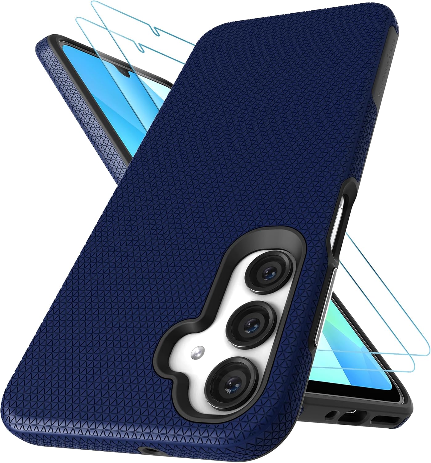 Case Collection for Samsung A16 Phone Case and 2X Screen Protector, Dual Layer S...