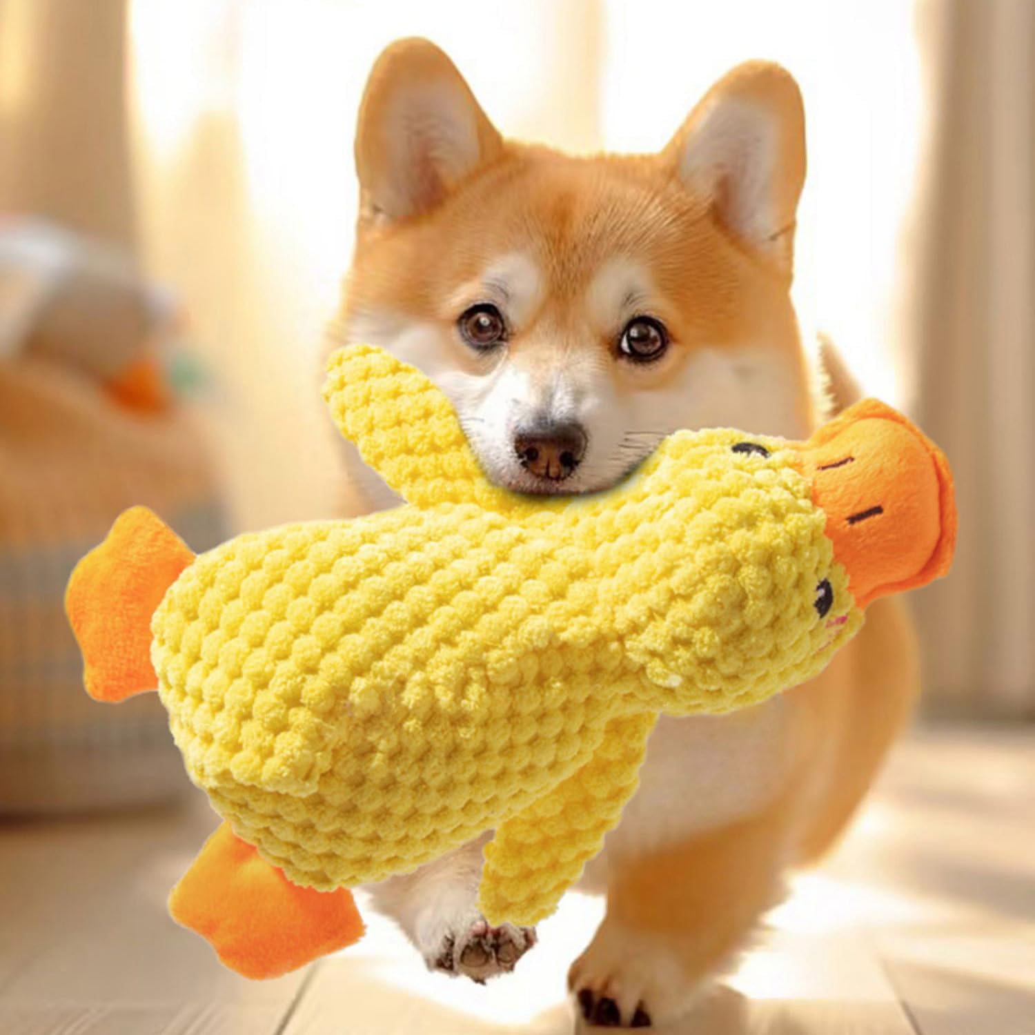 Speedy Panther Plush Dog Toys for Small Dogs, Duck Squeaky Dog Toys, Soft Puppy...