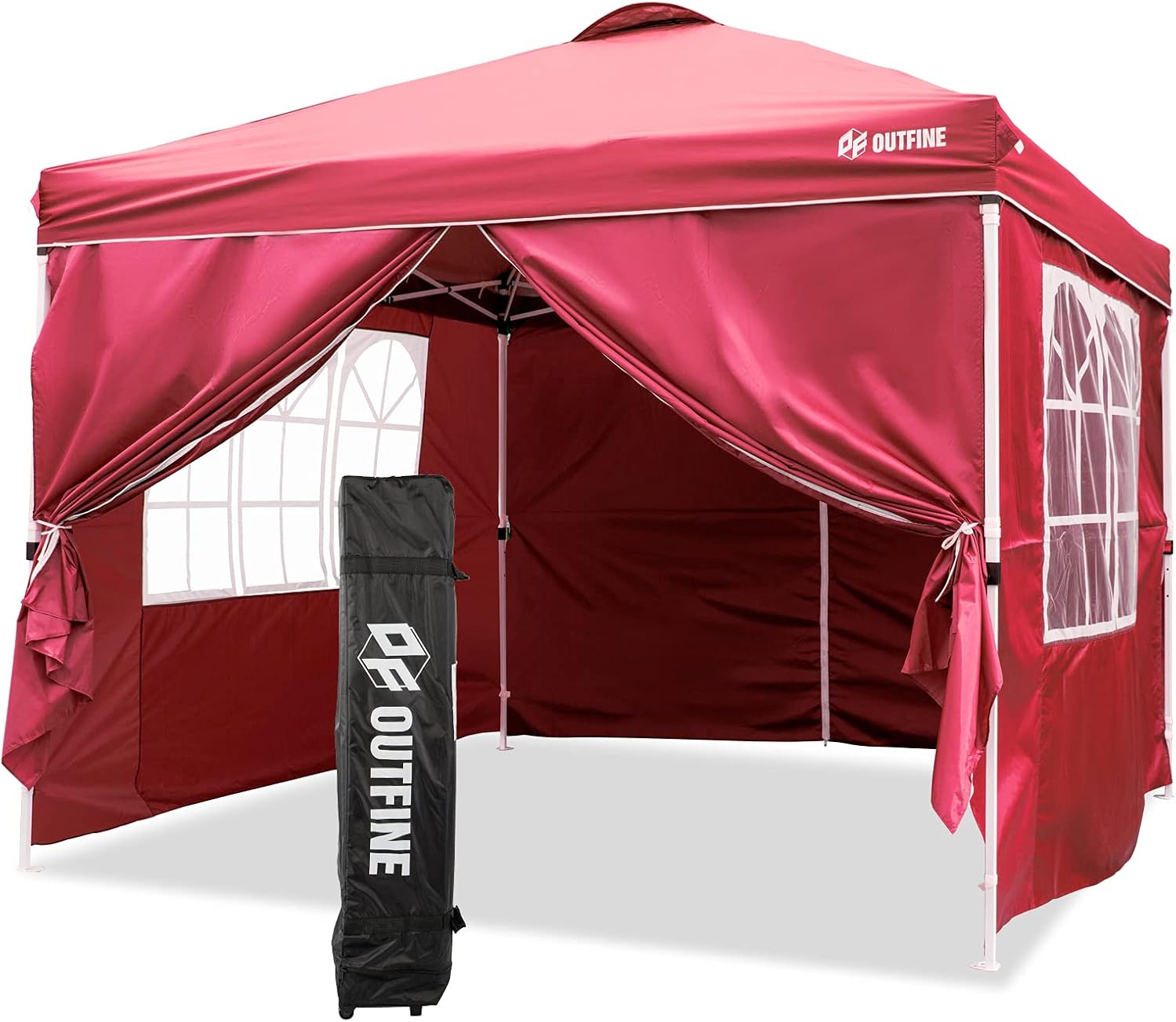 OUTFINE Patio Canopy 10'x10' Pop Up Commercial Instant Gazebo Tent, Outdoor Part...