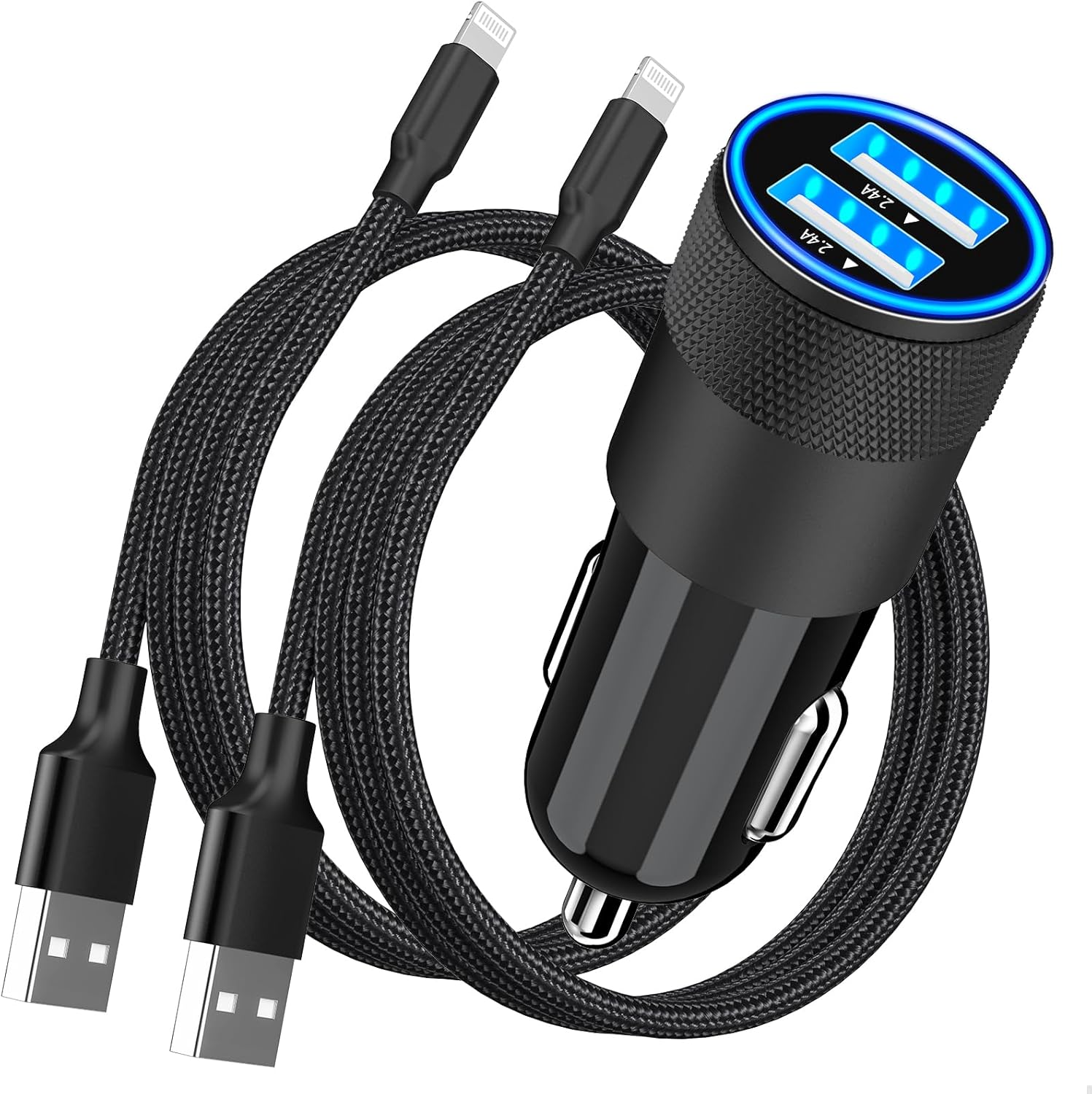 【MFi Certified】iPhone Fast Car Charger, Rombica 4.8A Dual USB Smart Power Ciga...