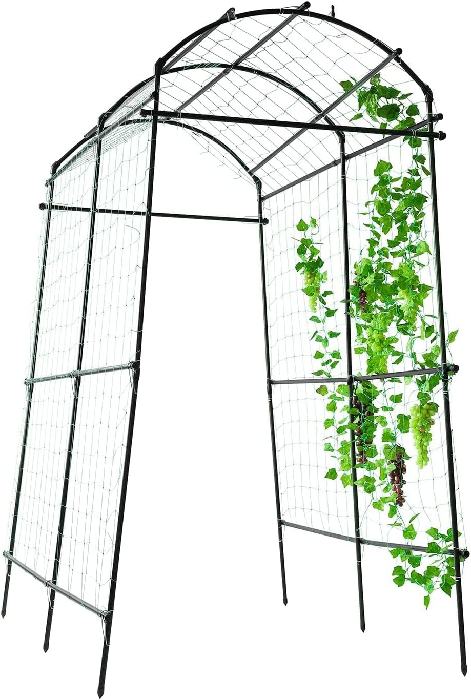 Lalahoni Garden Arch Trellis for Climbing Plants Outdoor, 7 ft Tall Walkway Meta...