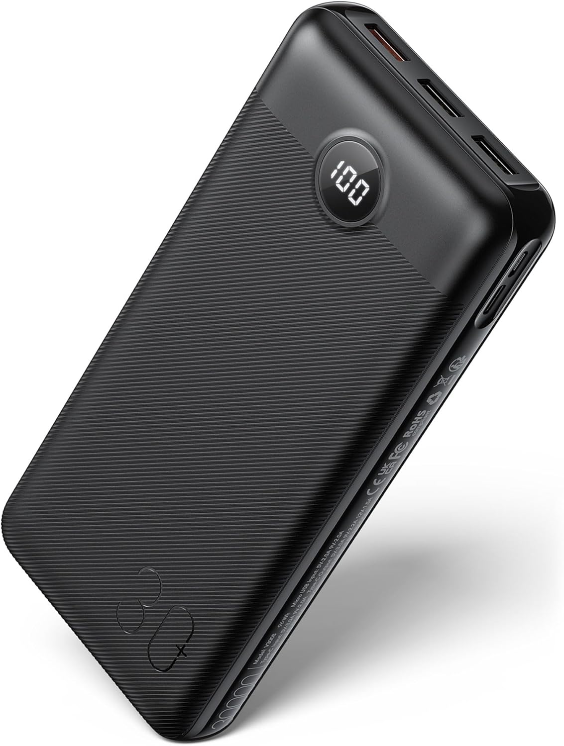 VEGER Power Bank 30000mAh, 20W Fast Charging PD 18W QC 3.0 USB C Battery Pack Po...