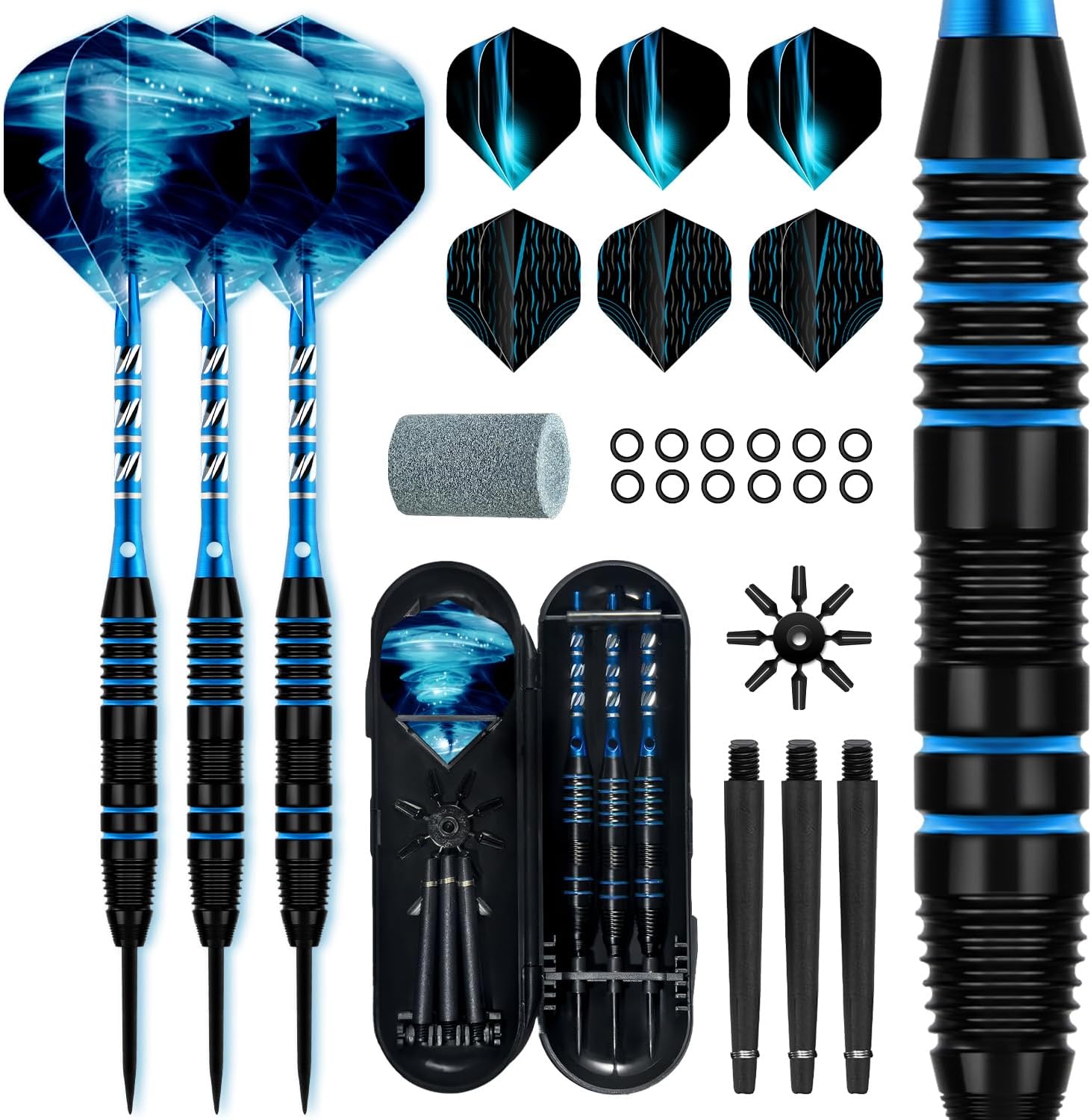 XAWU 3 Pack Steel Tip Darts Set Professional Darts...