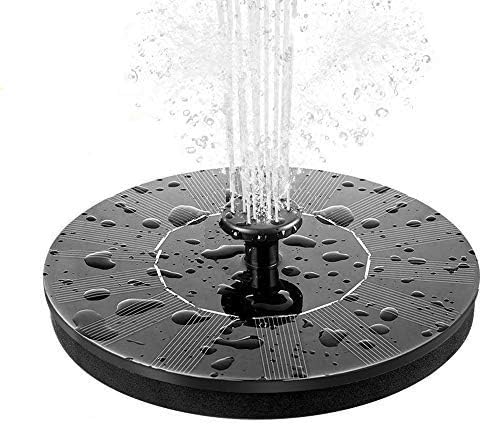 Senders Solar Fountain Pump, Circle Garden Solar Powered Panel Kit Water Pump fo...