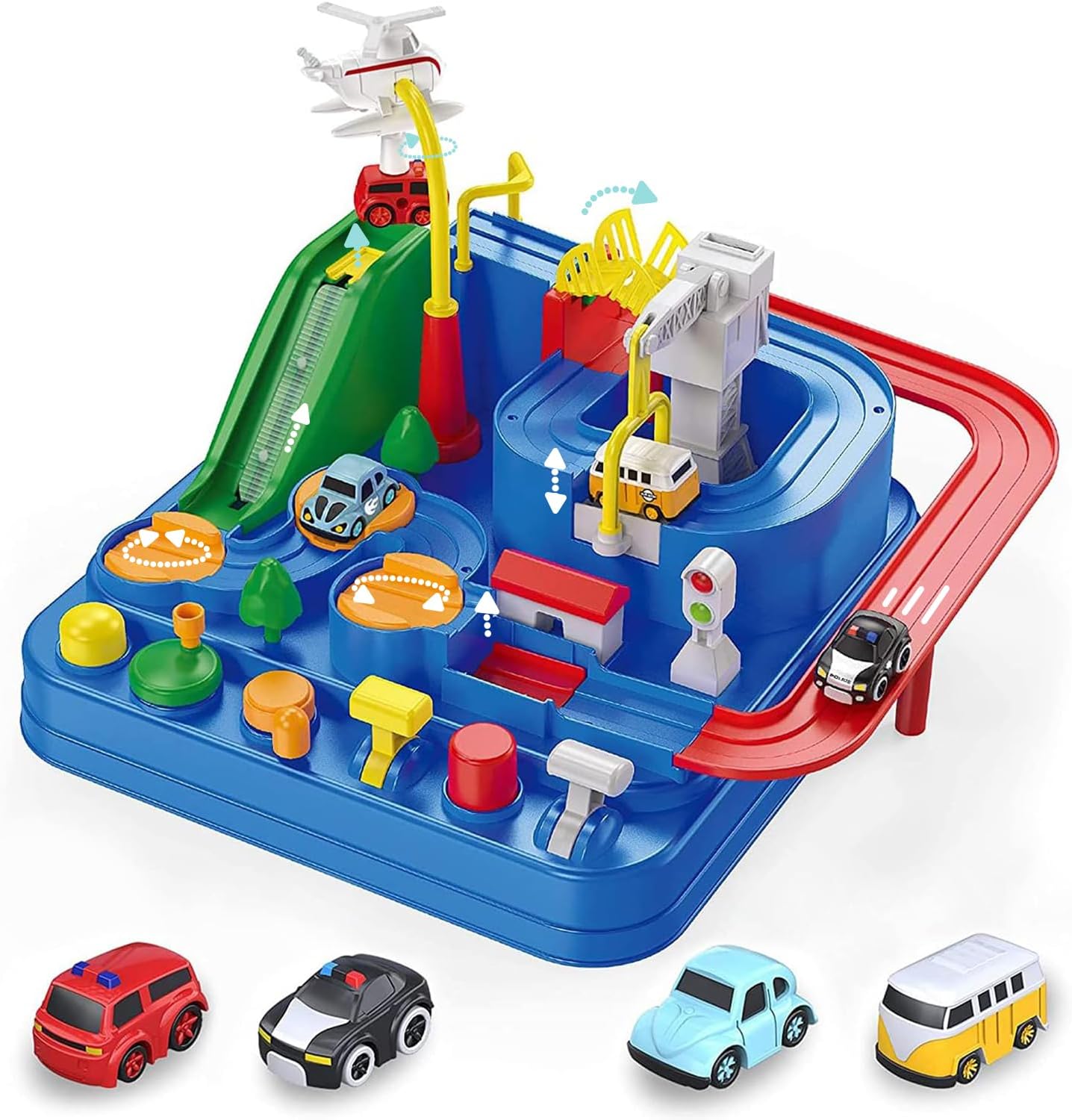 TODARRUN Cars Race Track Toys for Kids 3 4 5 6 7 8 Year Old Boys Girls Gifts,Car...
