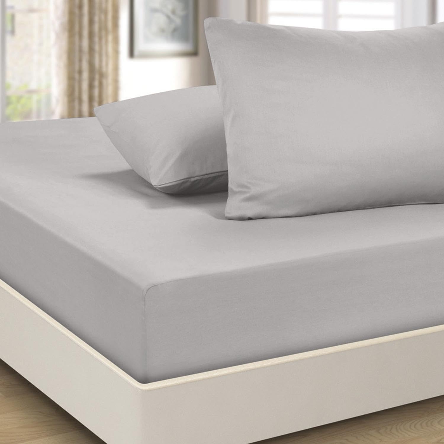 Imperial Rooms King Size Fitted Sheets 40 Cm - Extra Deep Brushed Microfiber Bed...