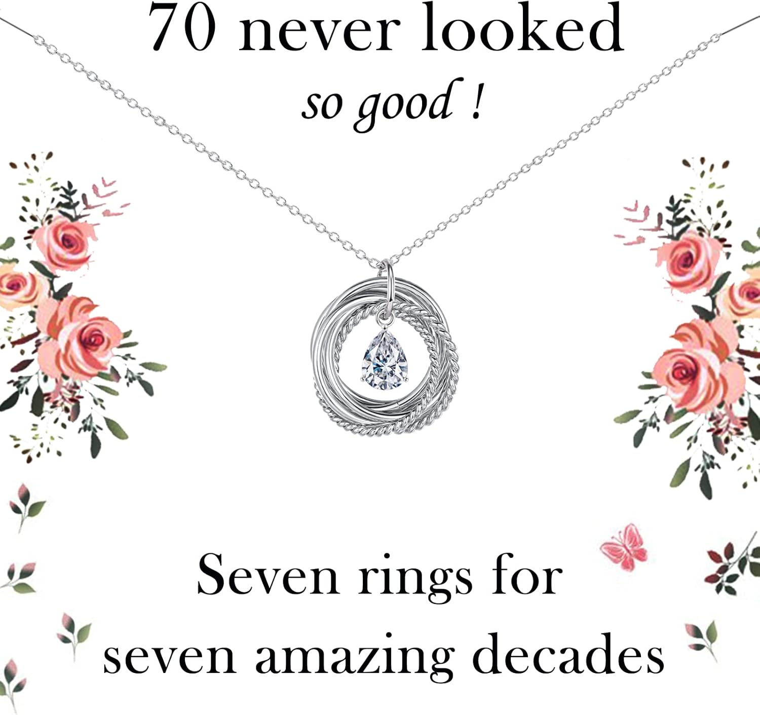 VOSAP 30th 40th 50th 60th 70th Birthday Gifts for Women, Best Friend Birthday Gi...