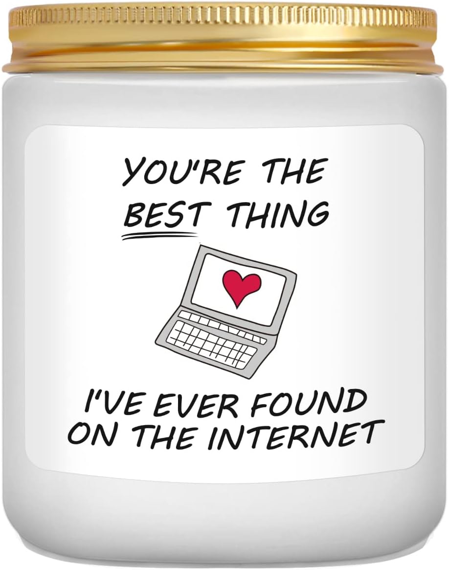Anniversary Candle Gifts for Her Him, Valentines Day Birthday Gifts for Girlfrie...