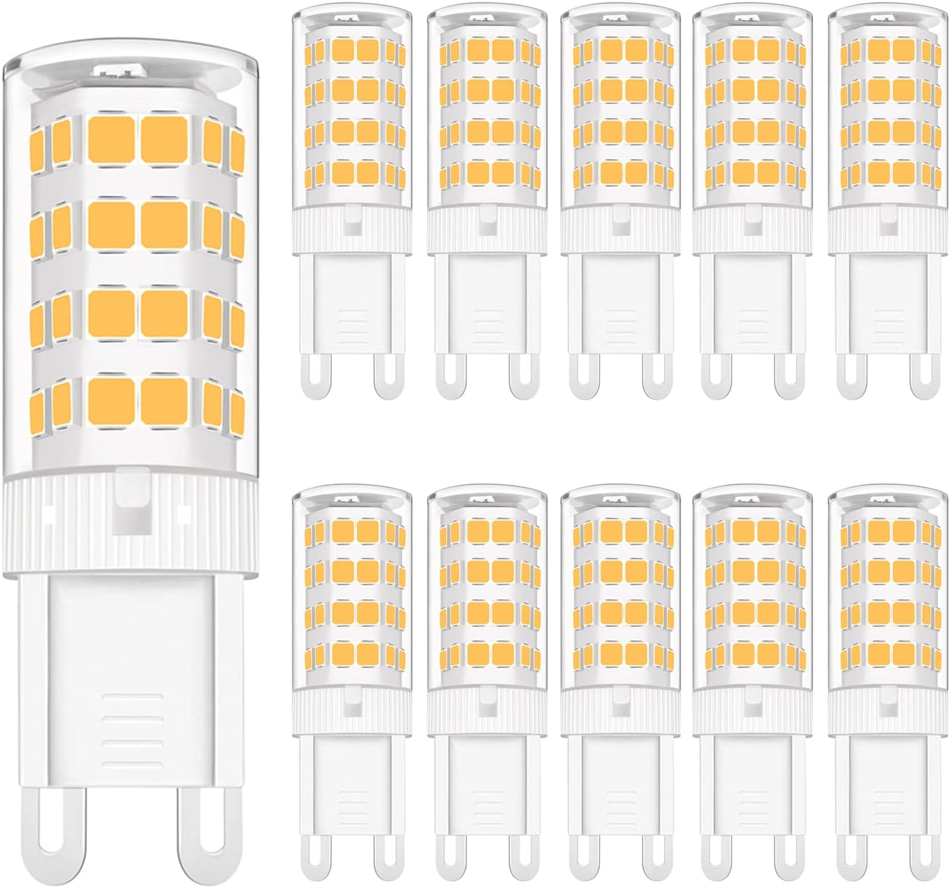 YUANHENLIZ G9 LED Light Bulbs Dimmable, 5W LED Small Corn Bulb Warm White, 360°...