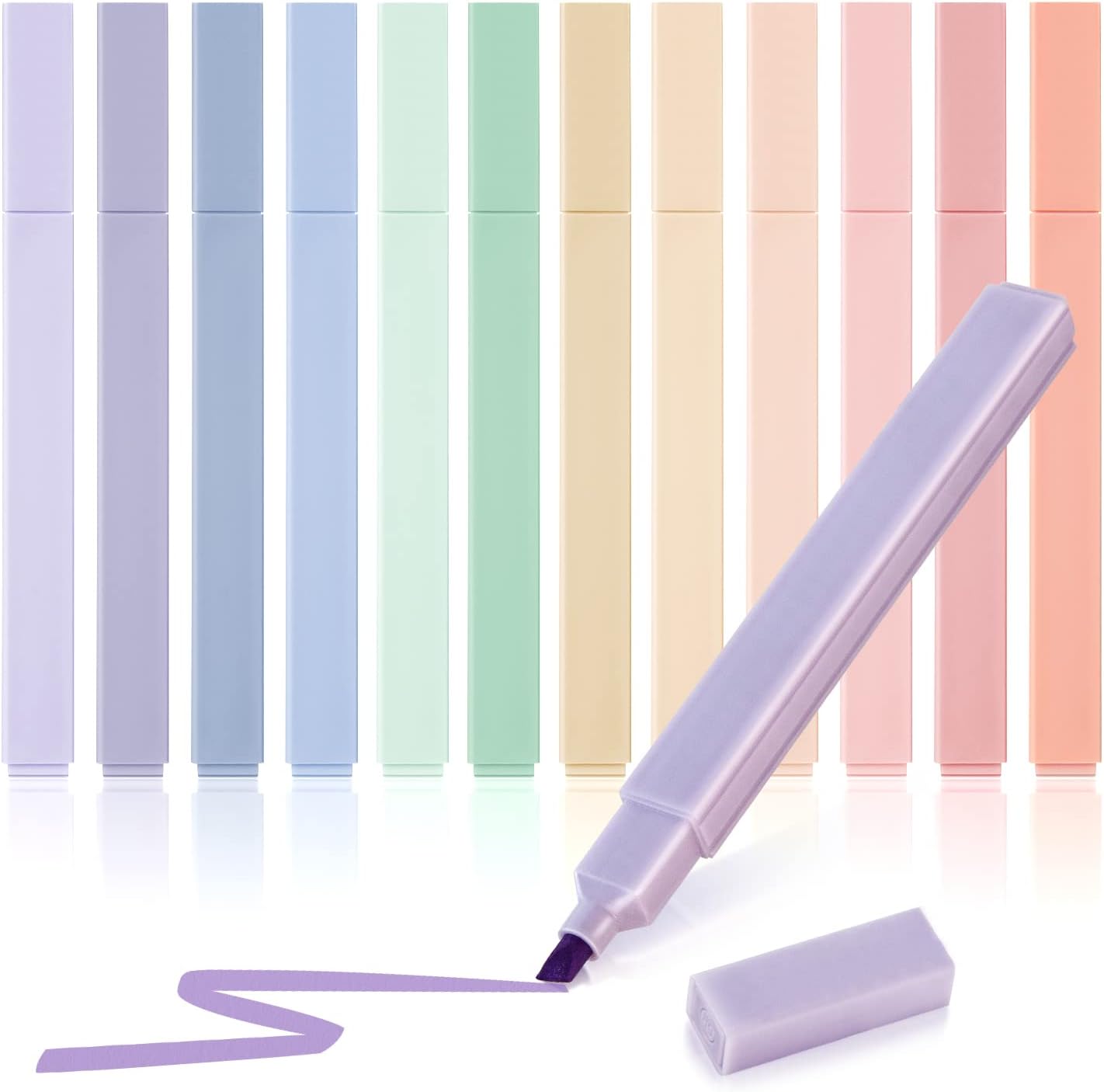 Hmeuest Highlighters, 12 Pack Pastel Highlighters,...