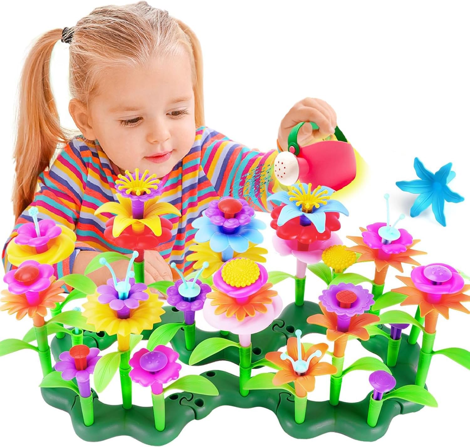 FunzBo Flower Garden Building STEM Toys - Gardening Pretend Gift for Girls Kids...