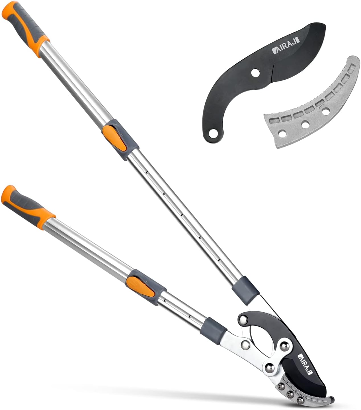 AIRAJ Telescopic Loppers 70-103CM, Loppers Heavy Duty, with Replacement Blades,S...