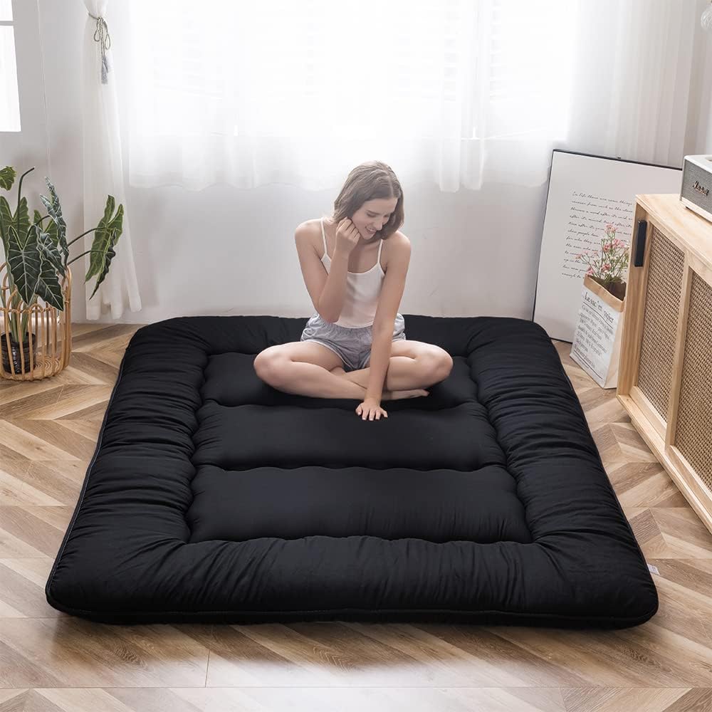 MAXYOYO Japanese Floor Mattress Futon Mattress, Thicken Tatami Mat Sleeping Pad...