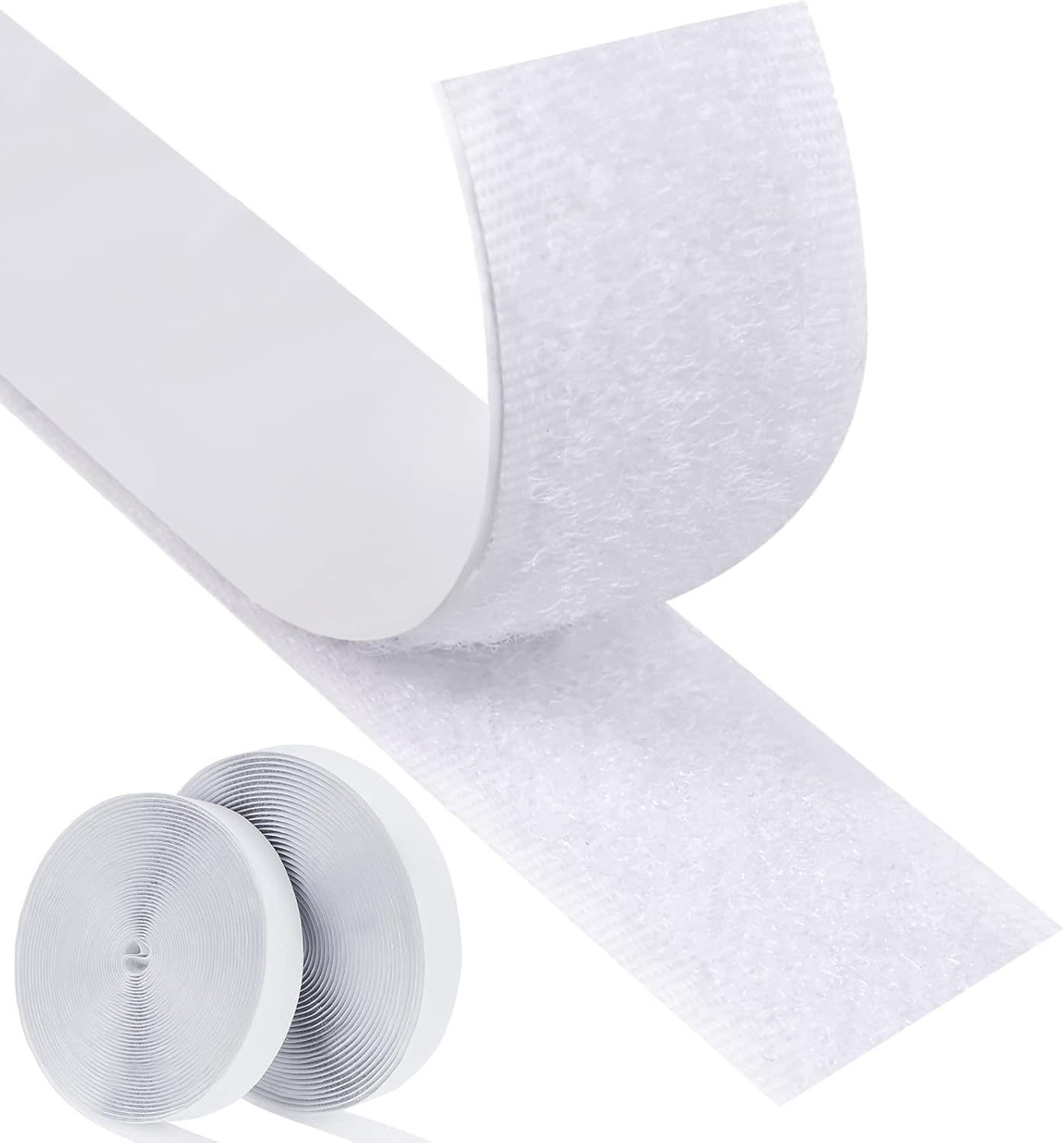 Faburo 8M Self Adhesive Hook and Loop Strip Tape Set, Self Adhesive Sticky Tape,...