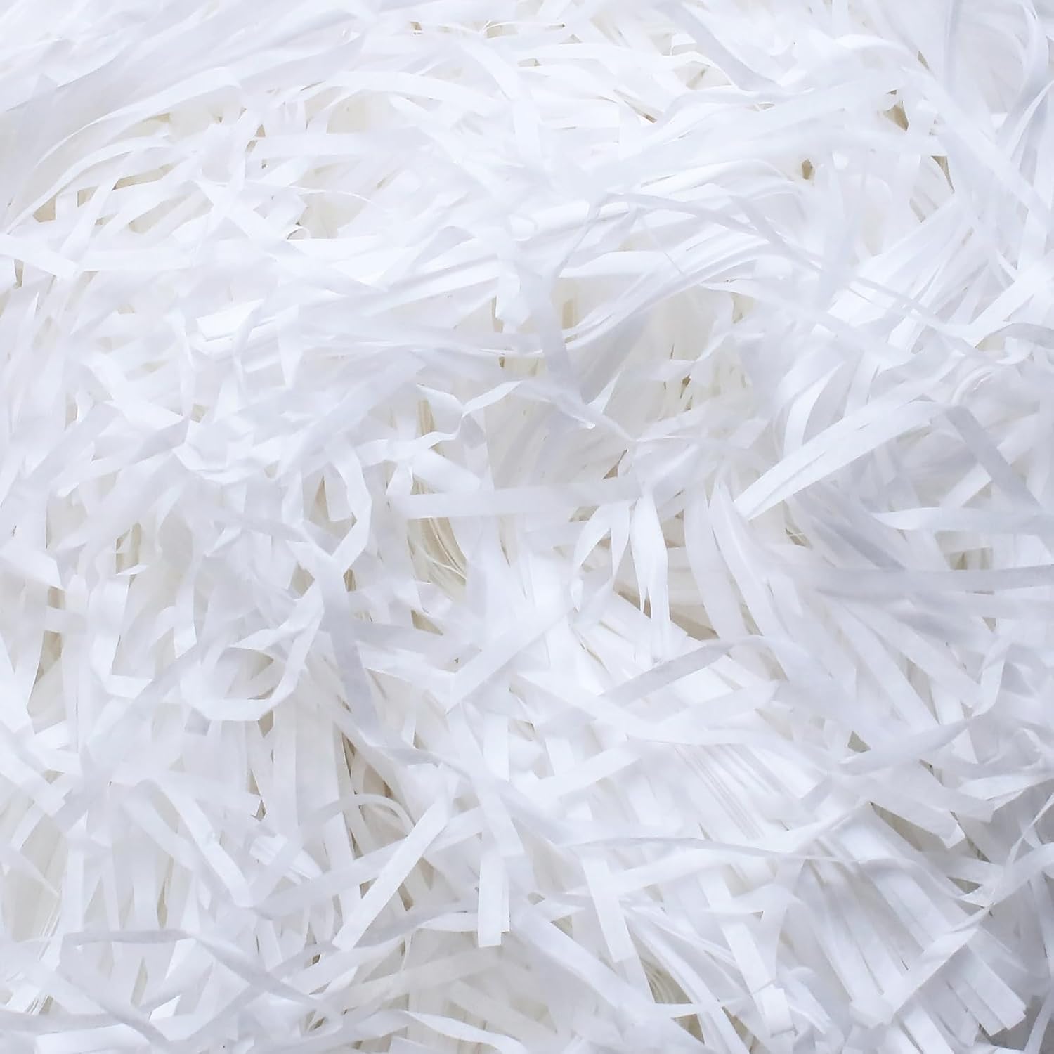 White Shredded Tissue Paper for Gift Boxes Stuffing 100 g Hampers Filling and Pa...