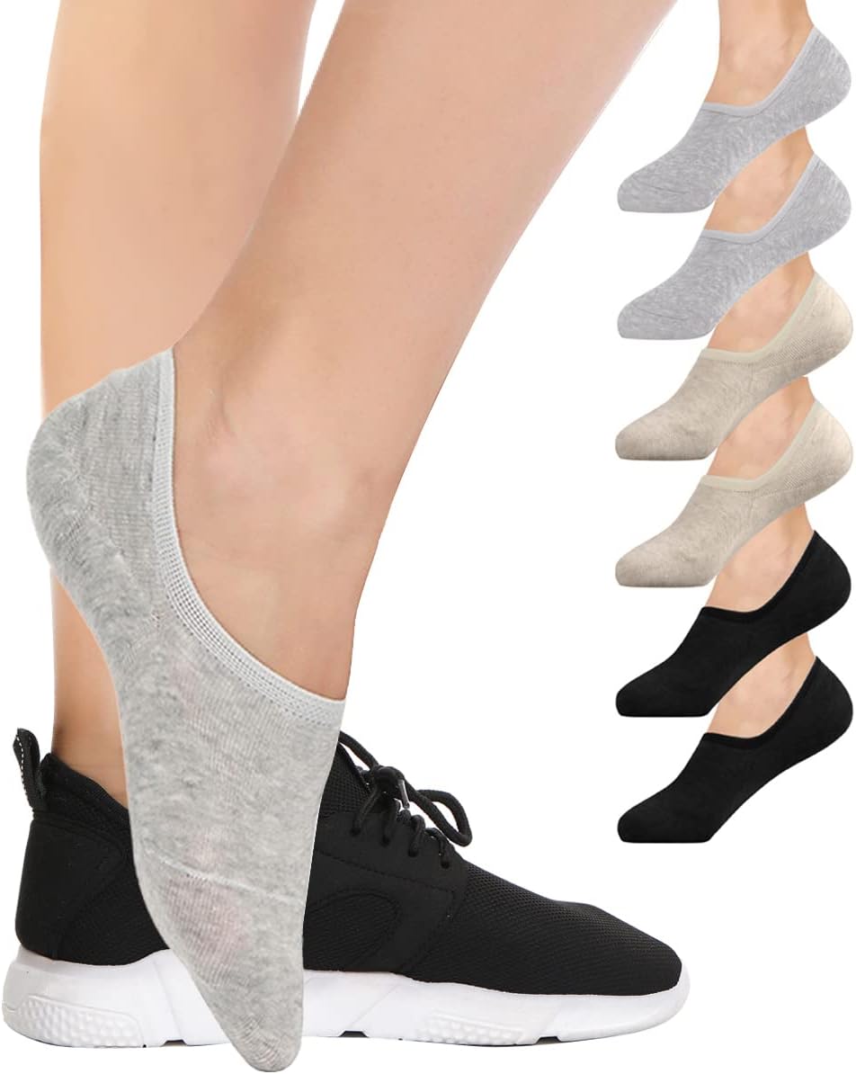 SIMIYA Invisible Socks No Show Socks for Women Cas...
