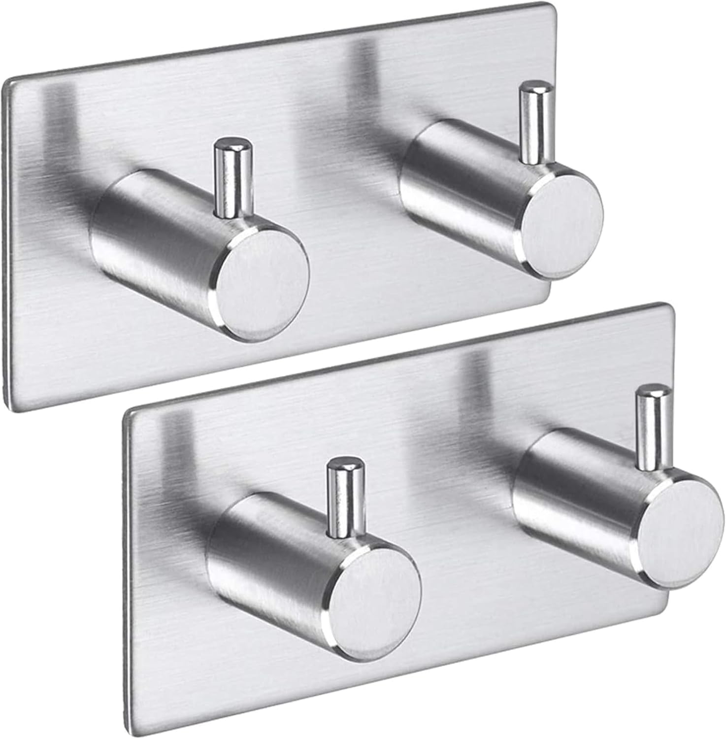 Aikzik Self Adhesive Hooks, Strong Sticky Hooks for Hanging, Stainless Steel Hea...