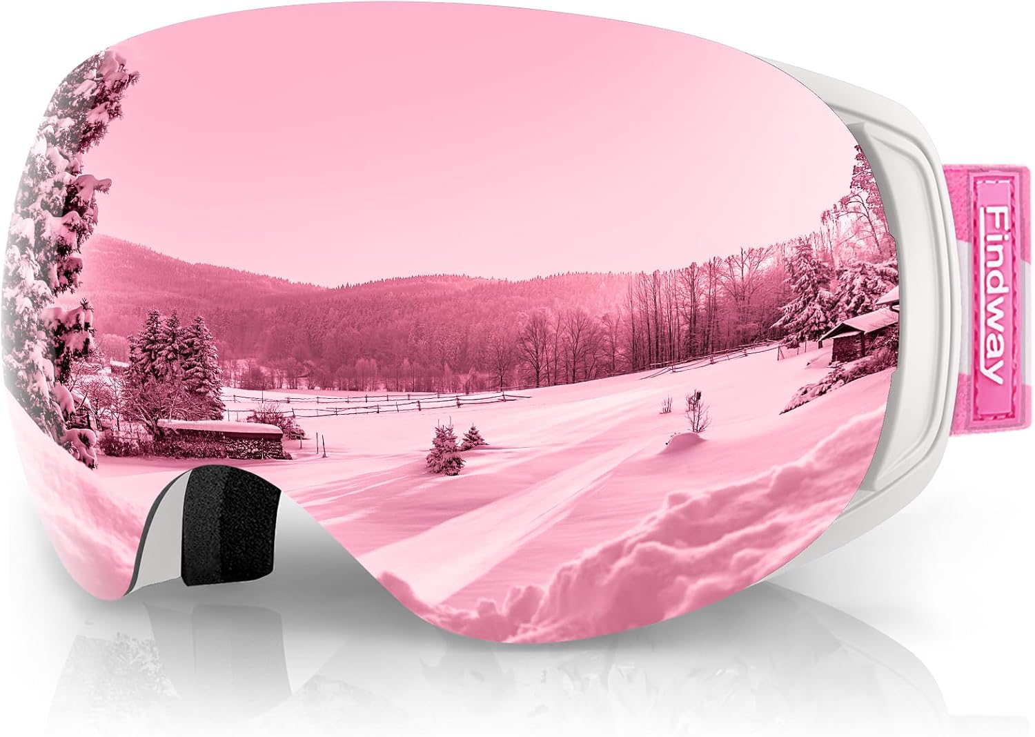 Findway Ski Goggles,Snowboard Goggles for Men Womens Ladies Over Glasses OTG, Ma...