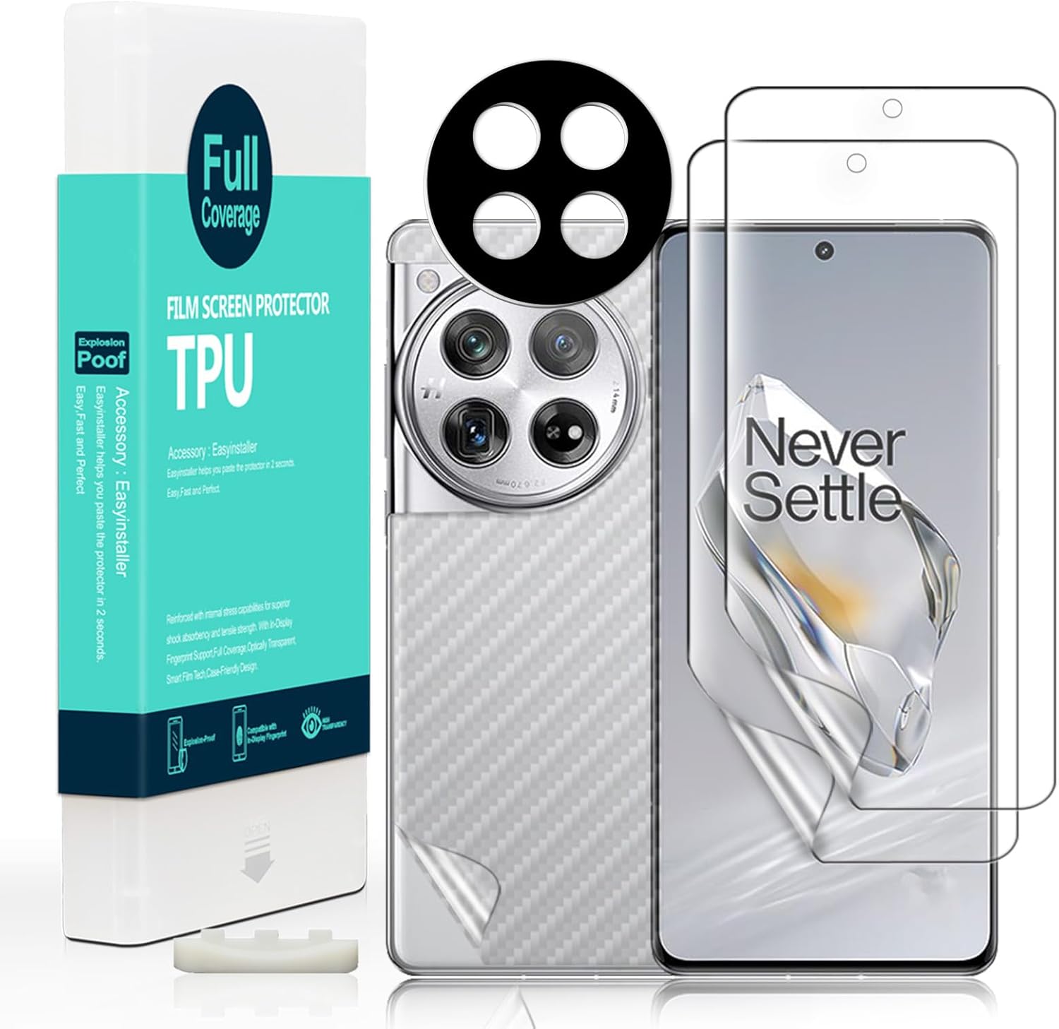 Ibywind 2 Pcs Screen Protector For Oneplus 12 5G 6.82",Flexible TPU Film,With 1P...