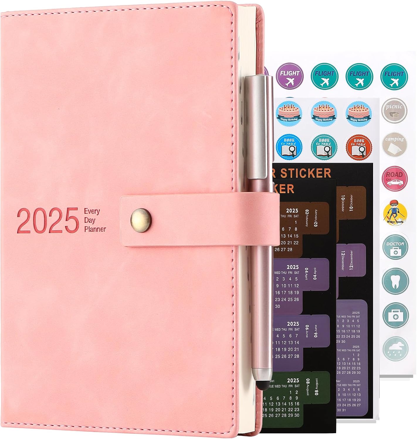 Academic Diary 2025, Daily Planner, A5 Day Per Page,Daily Diary from Jan 2025 -...