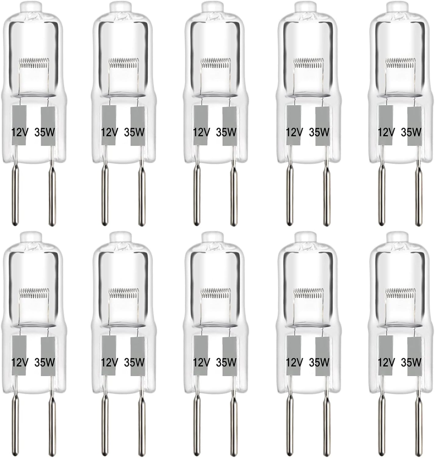 SCNNC G6.35 Halogen Light Bulbs 2 Pin 12V 35W Dimmable, 390LM Warm White 2700K,...