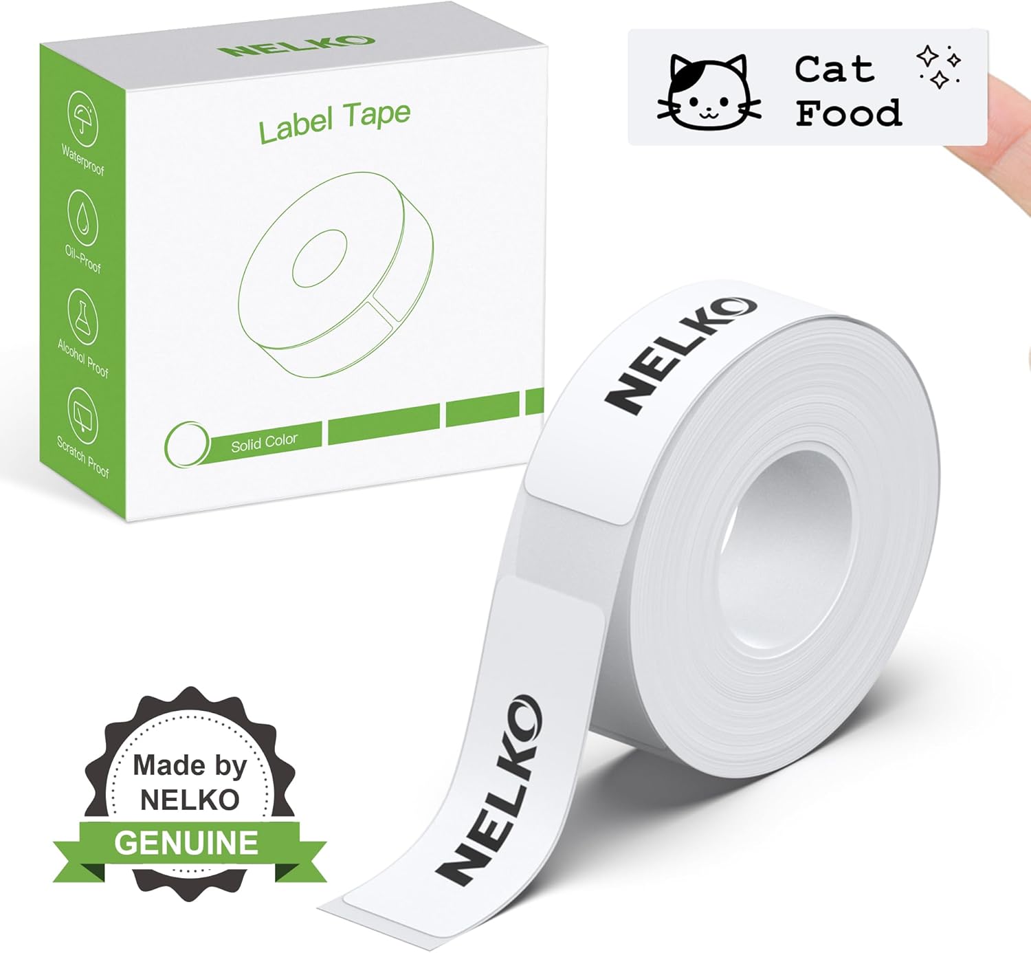 NELKO P21 Label Maker Tape, Adapted Label Print Paper, 14x40mm (0.55"x1.57"), St...