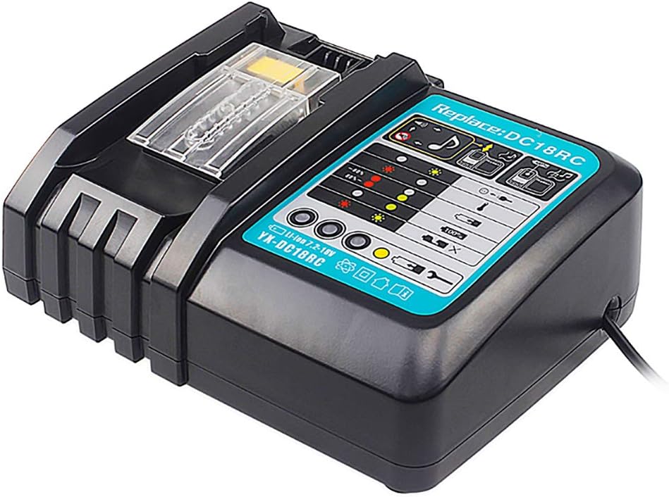 QUPERR- DC18RC Fast Charger Compatible with makita 14.4V-18V Li-ion Replacement...
