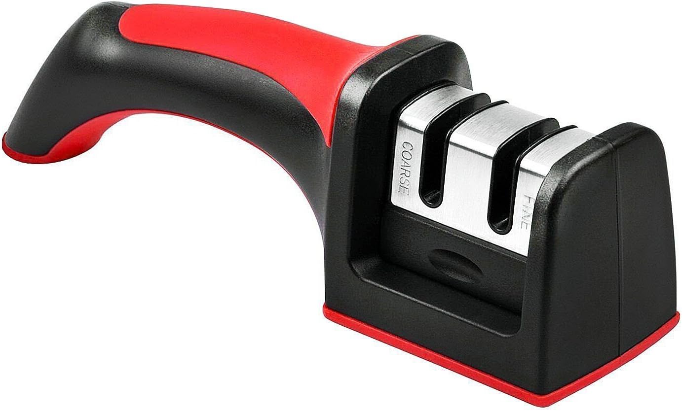Wellehomi KSR02 Professional Knife Sharpener, Premium Two Stages Manual Knife Sh...