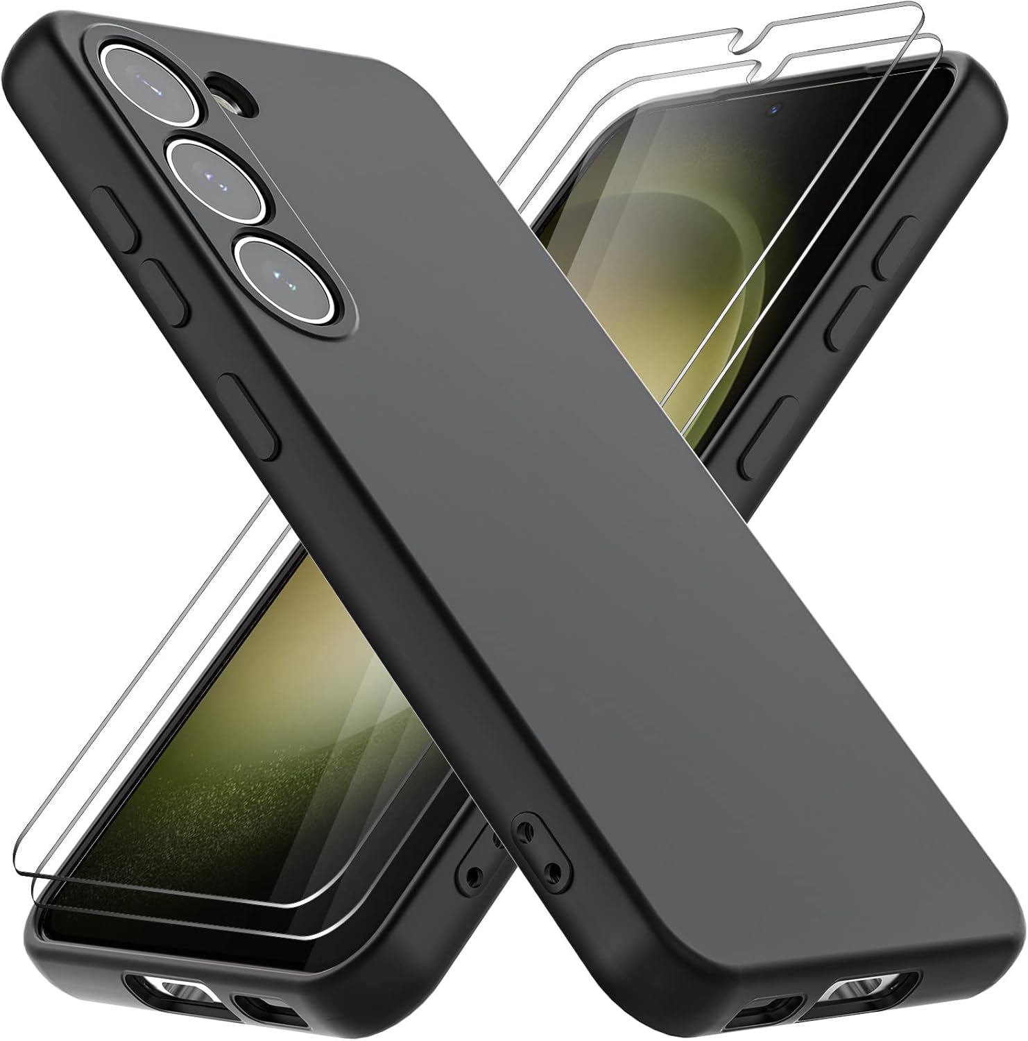 Giolus Designed for Samsung Galaxy S23 Case with 2 Pack Screen Protector,Silicon...