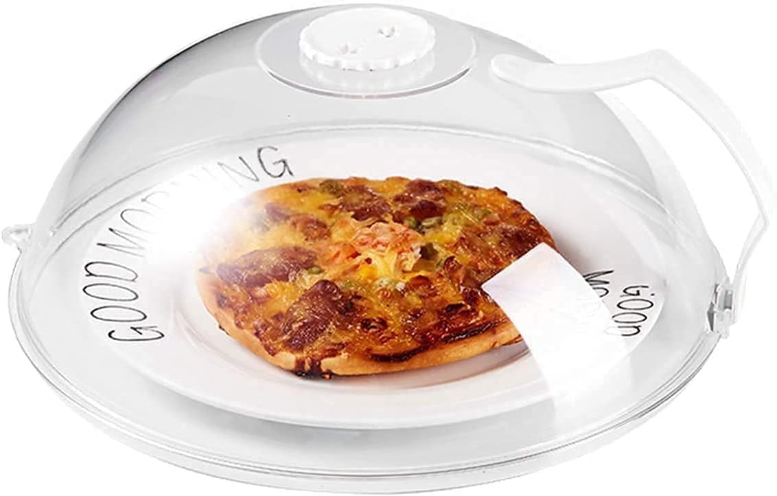Cymax Microwave Cover with Handle,Microwave Splatter Cover for Food,Microwave Pl...