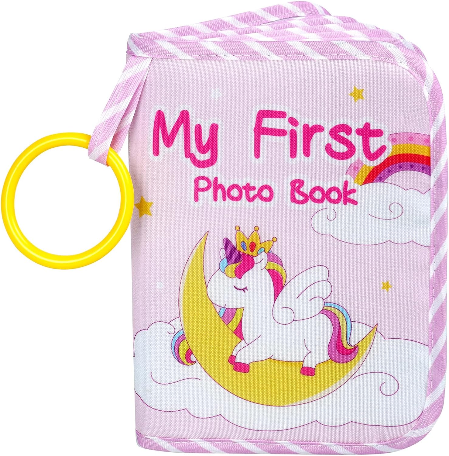 Aolso Baby Photo Album, Baby Memory Book Soft Cloth Book, Unicorn Photo Album, F...