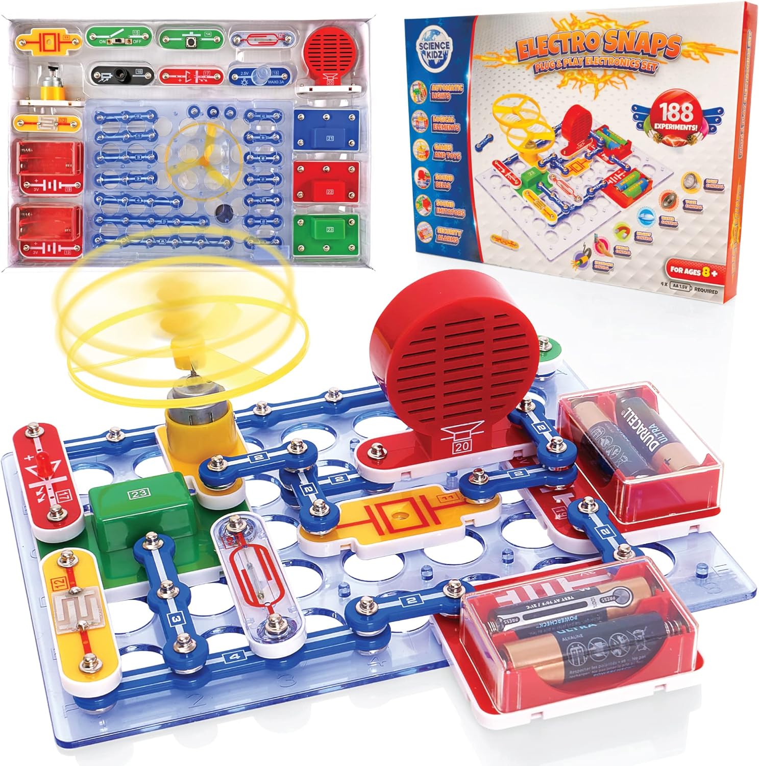 Science Kidz Electronics Kit - Electric Circuits For Kids - 188 Experiments Set...