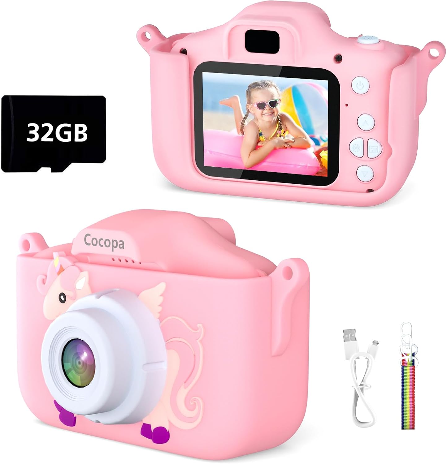 Cocopa Kids Camera Digital Camera for 3-12 Years Old Girls,1080P HD Video Camera...