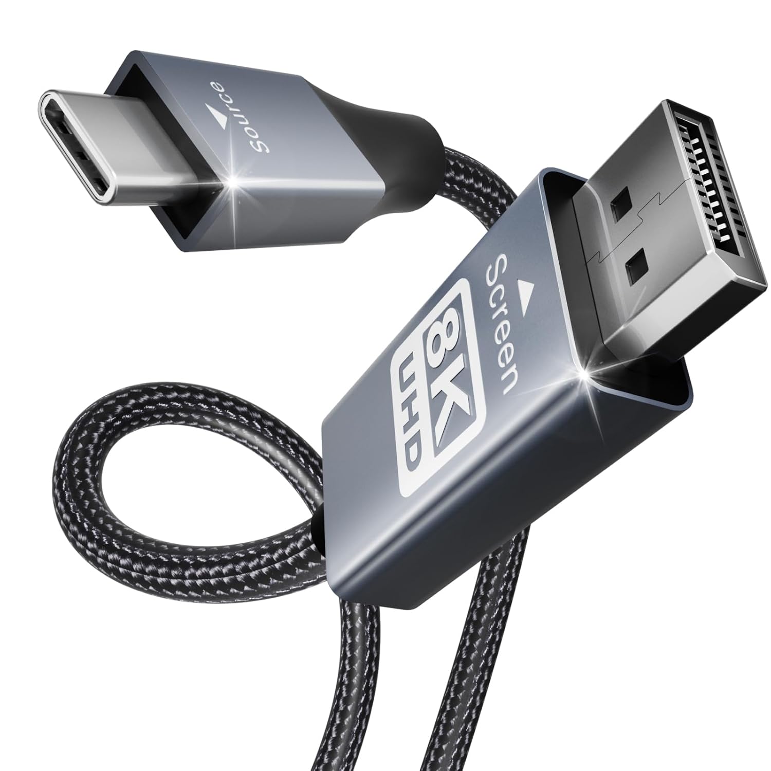 BENFEI USB C to DisplayPort Cable, 4K@60Hz UHD 1.8M Cable Thunderbolt 3 to DP Di...