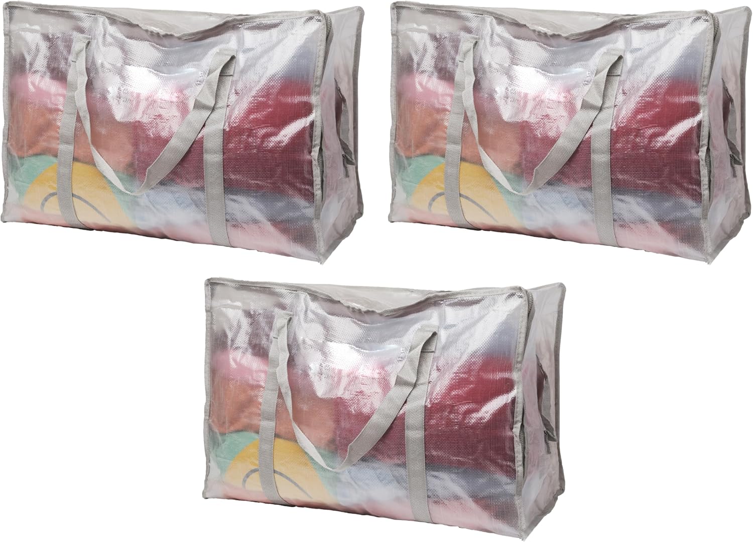 60L Moving Bags With Heavy Duty Handles & Zips. Clothes Storage Bags. House Solu...