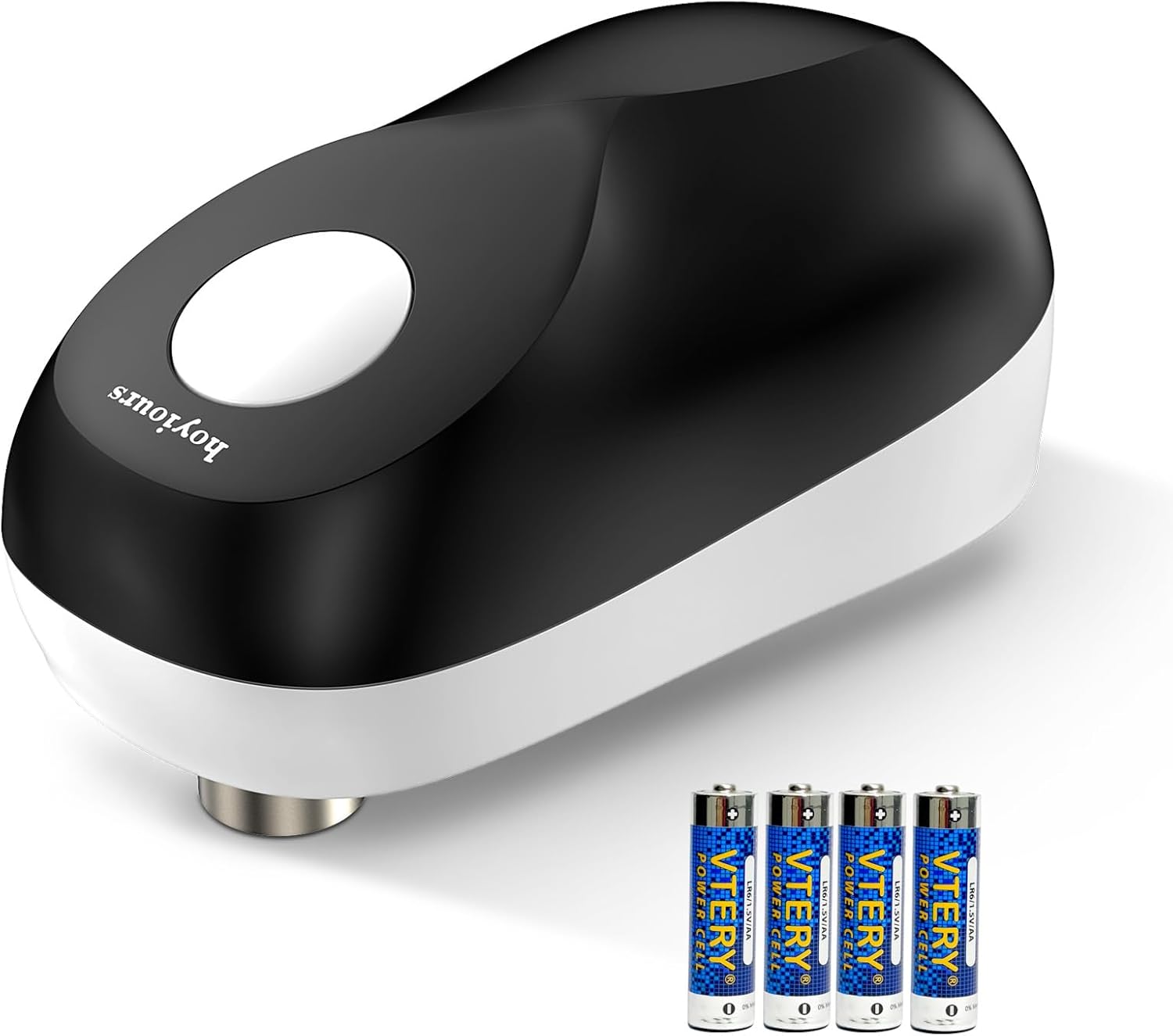 Electric Tin Opener with Smooth Edge Cut, hoyiours One Touch Automatic Can Opene...