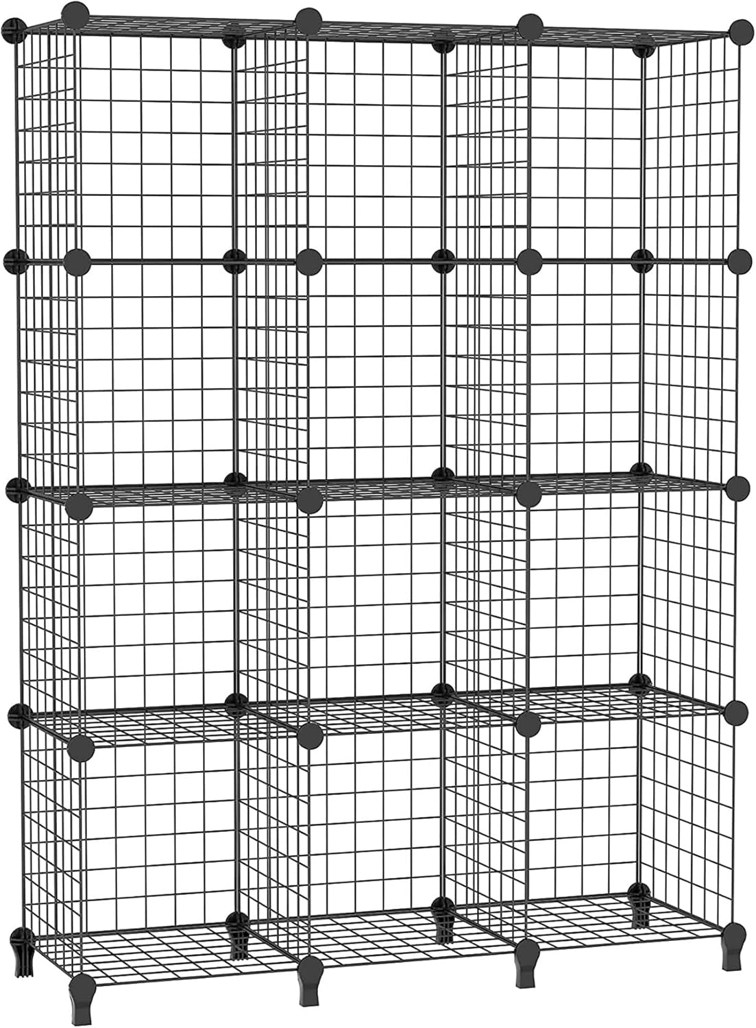 AWTATOS Cube Storage Unit, 12 Cube Wire Storage Shelves, Multifunctional DIY boo...