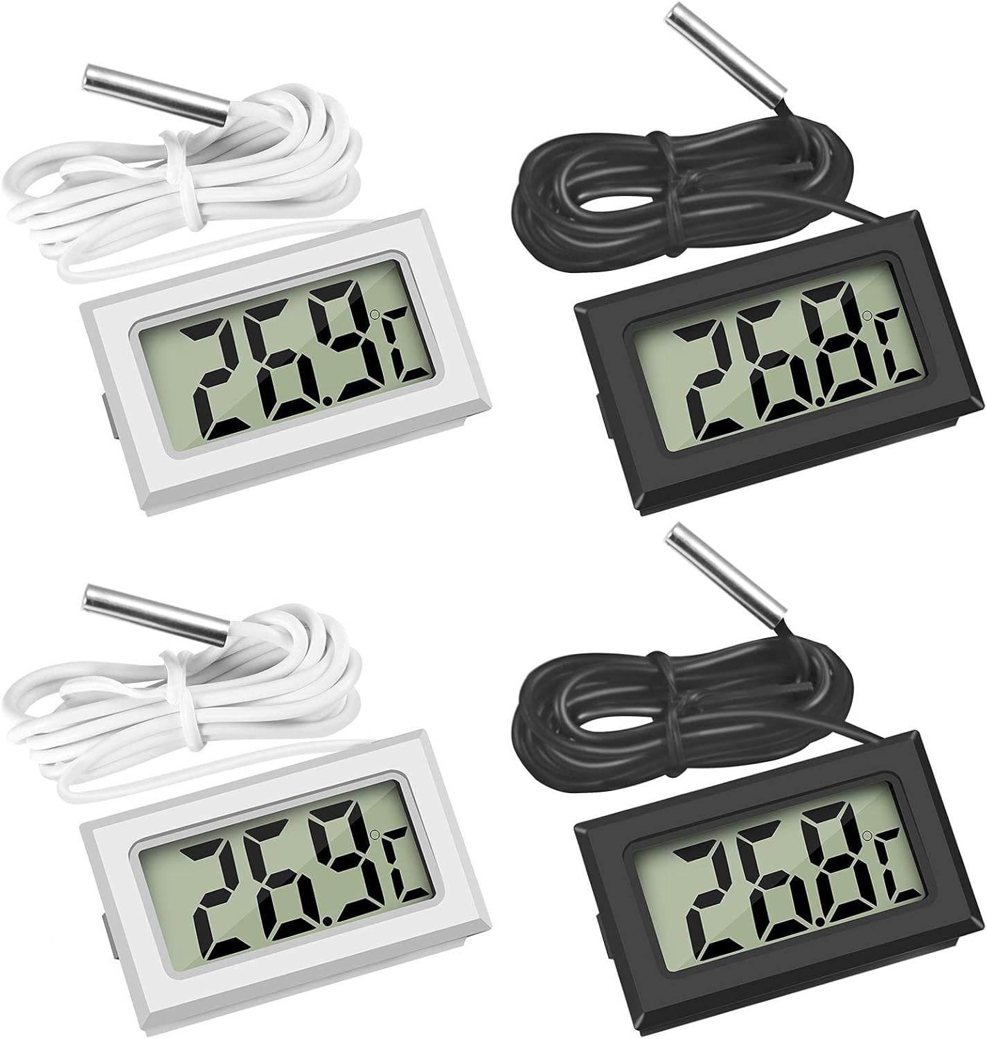 Thlevel Digital Thermometer Temperature Monitor with External Probe for Fridge F...