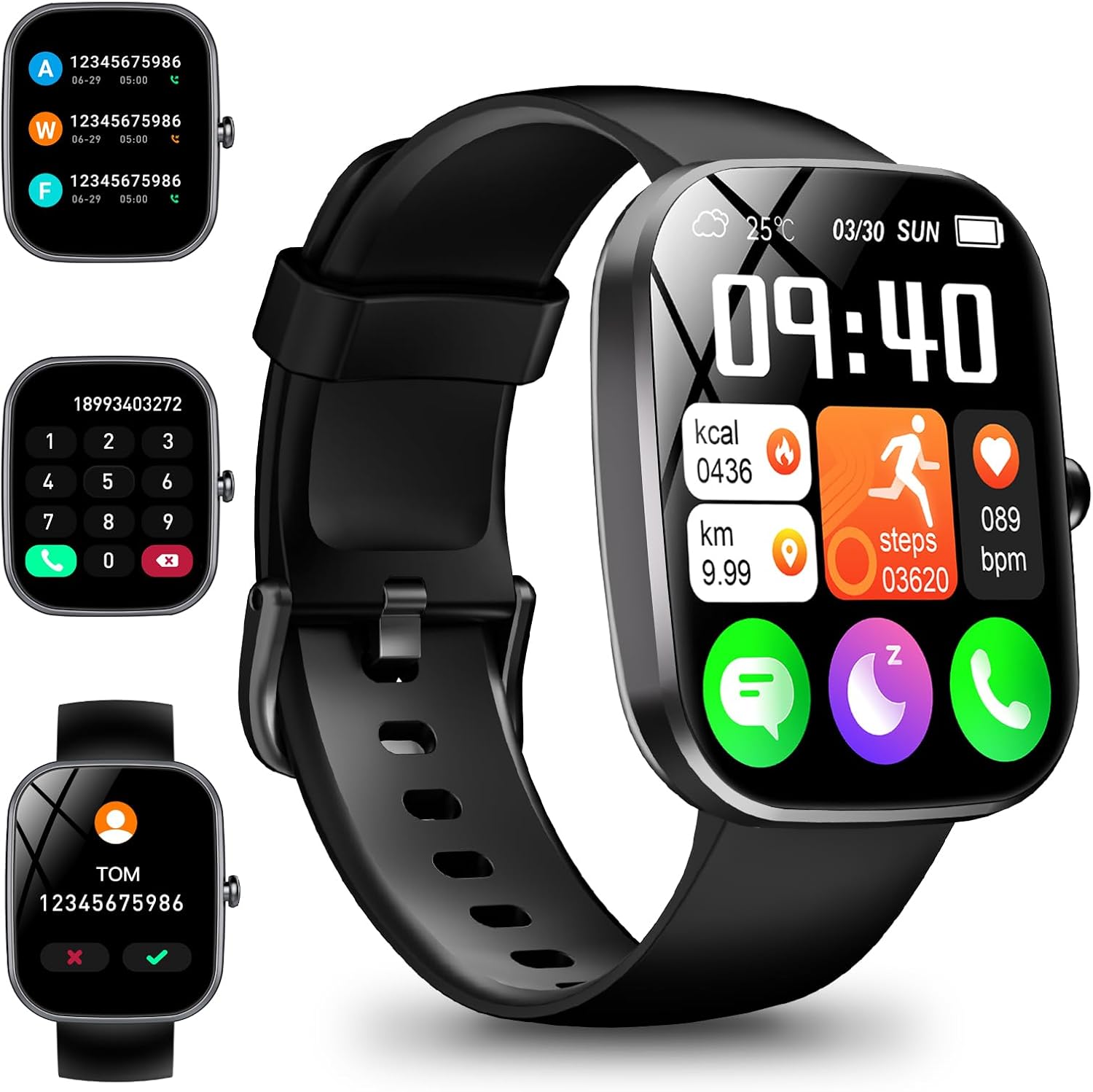 Smartwatch For Men Women,1.91" Smartwatch Answer/Make Calls,Smart Touch Screen,1...