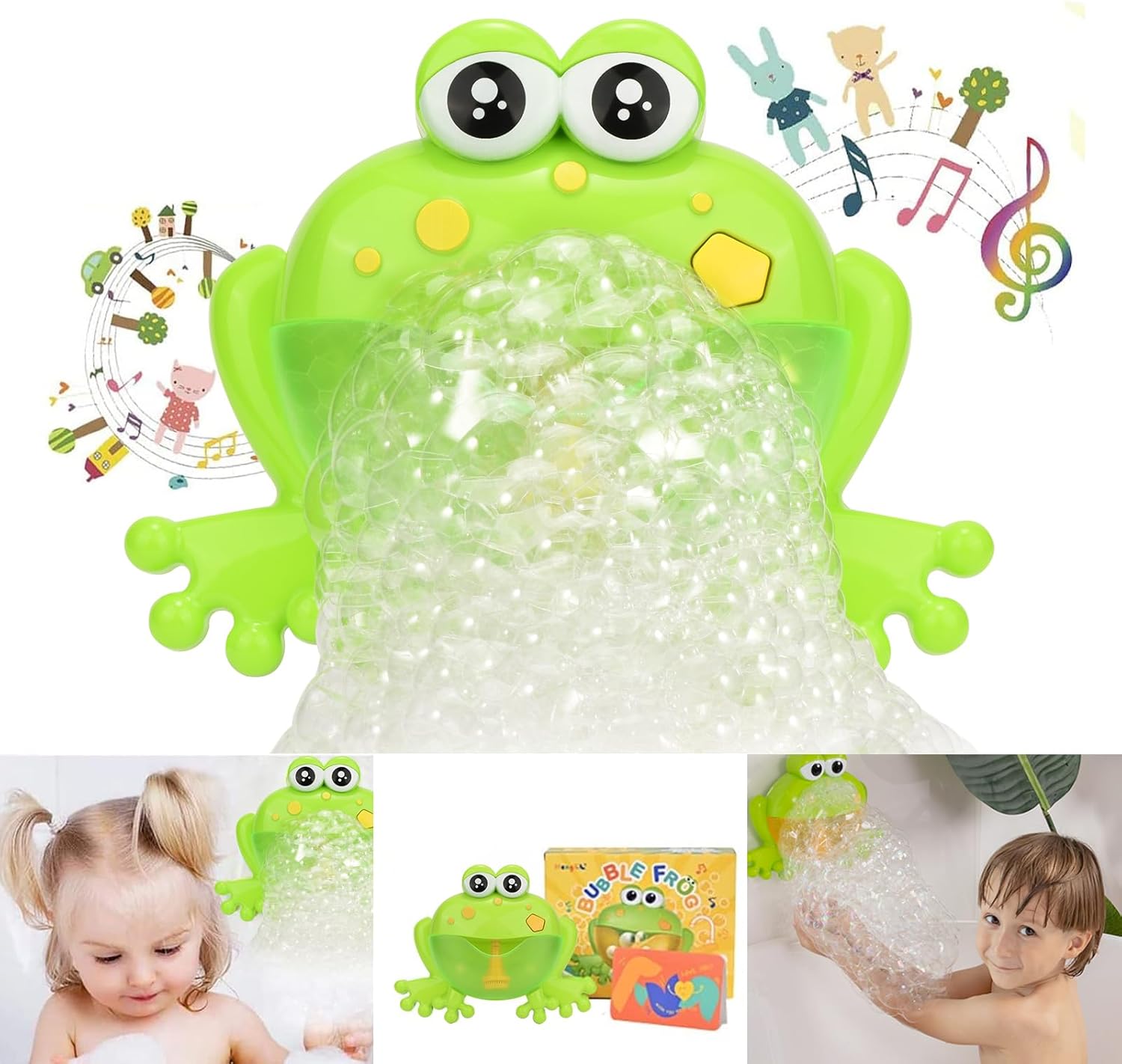 HengGL Light Up Baby Bath Bubble Toy, Automatic Fr...