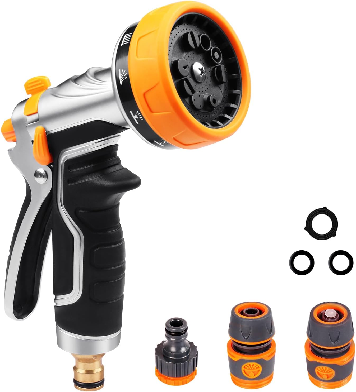 Onarway Garden Hose Spray Gun: 10 Patterns Multi J...