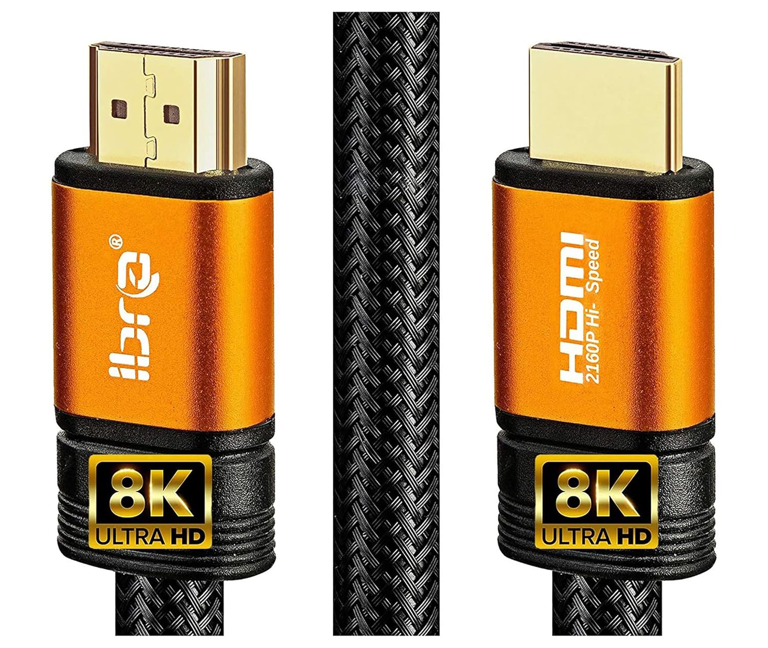 IBRA 2.1 HDMI Cable 8K, 1.5m Ultra HD Lead High-Speed Cord 48Gbps | Supports 8K@...