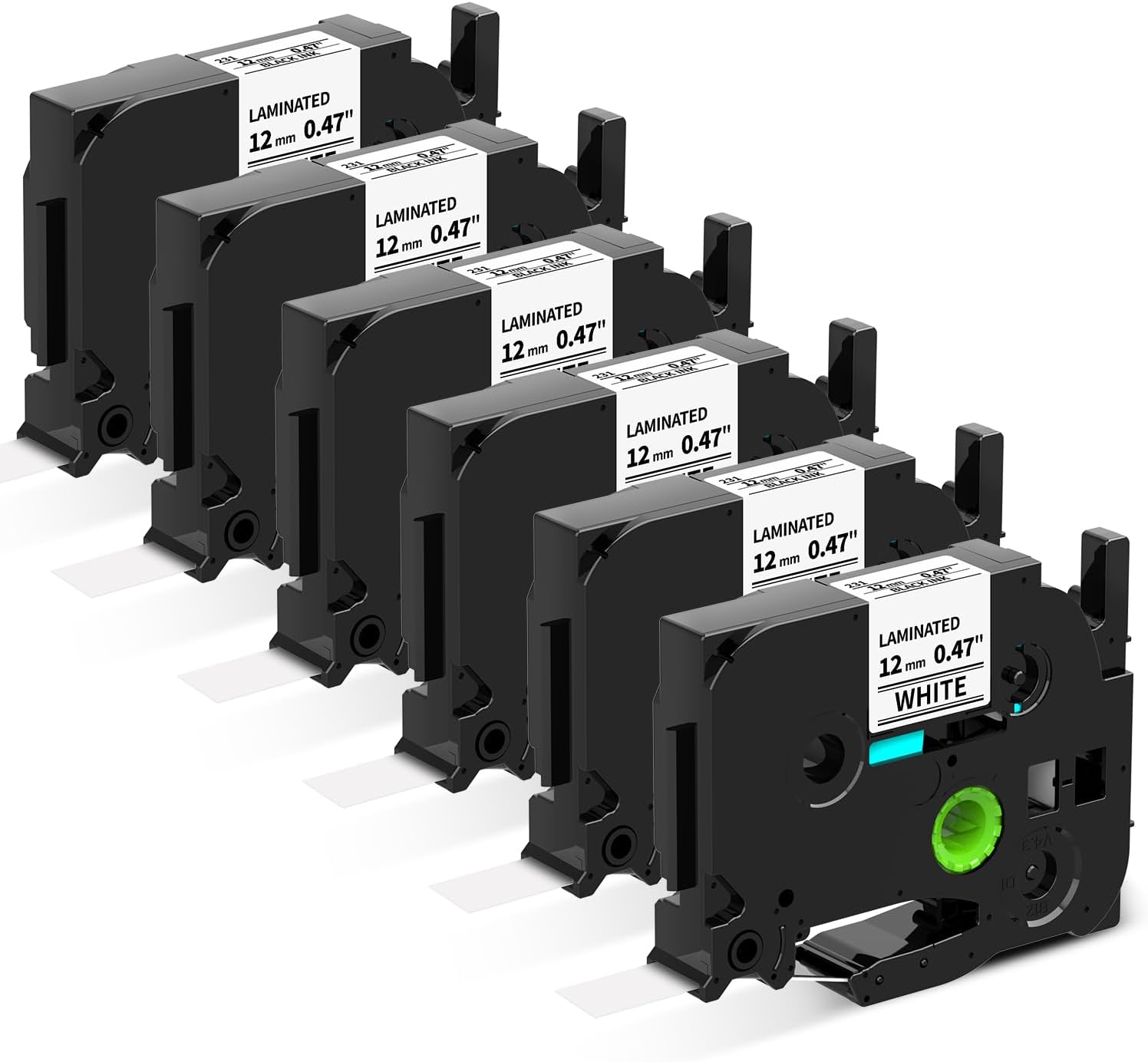 Label Maker Tape Refill Compatible with Brother P-Touch Label Tape TZ TZe Tape 1...