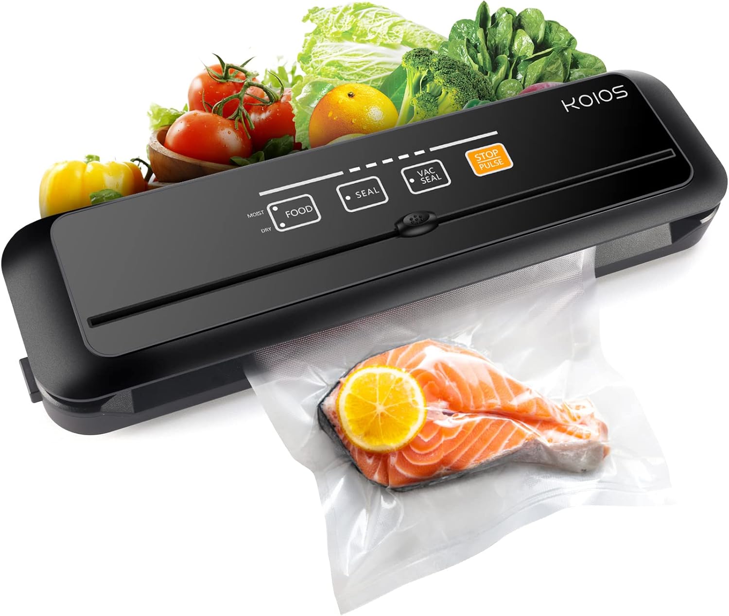 KOIOS Vacuum Sealer Machine, 90Kpa Automatic Vacuum Air food sealer/Built-in Cut...